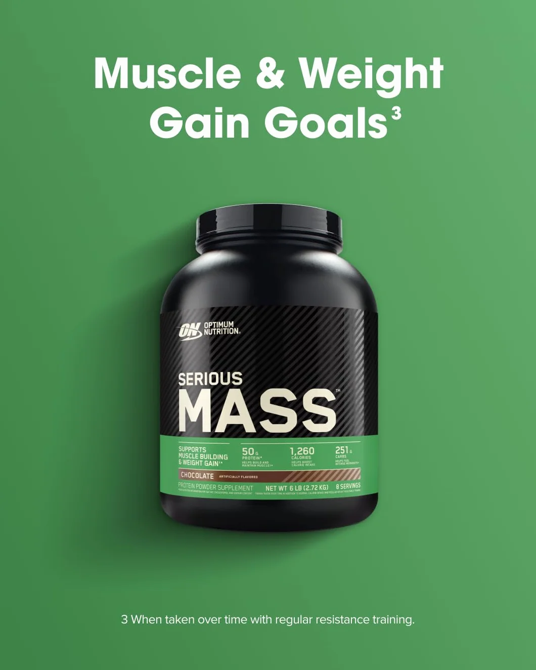 Optimum Nutrition Serious Mass Gainer Wysokokaloryczna Odżywka Białkowa Waniliowy 2,73 kg 8 Porcji