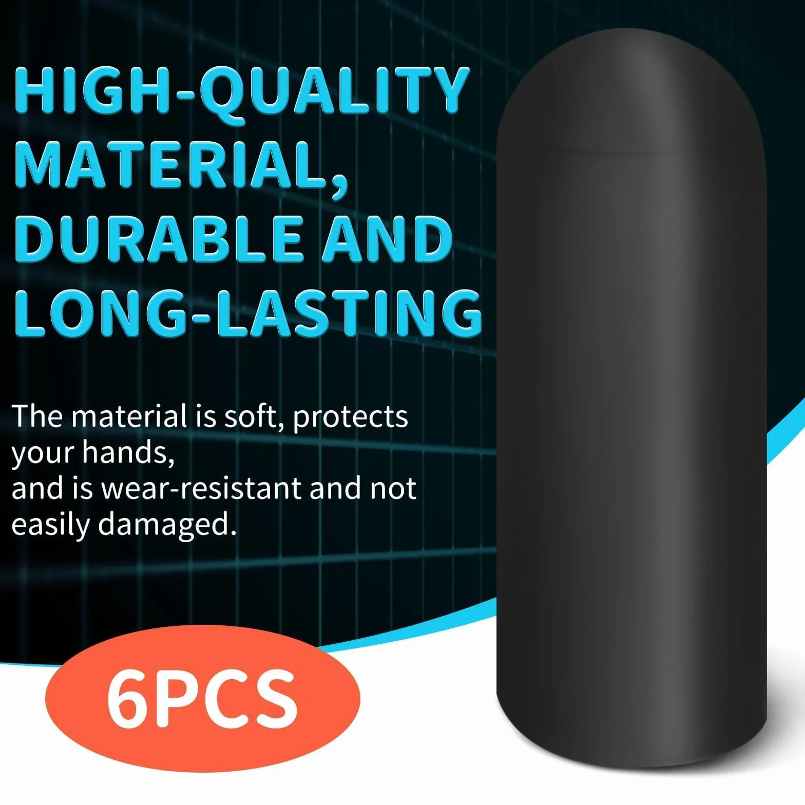 Gumowa Nasadka do Maszyn Papierosowych OCB MikrOmatic i Top-o-Matic Maszyn - 6 sztuk, Wysoka Jakość, Łatwa Obsługa, Długa Żywotność, Idealne do Maszyn do Napełniania Papierosów (Czarny, 6 sztuk)