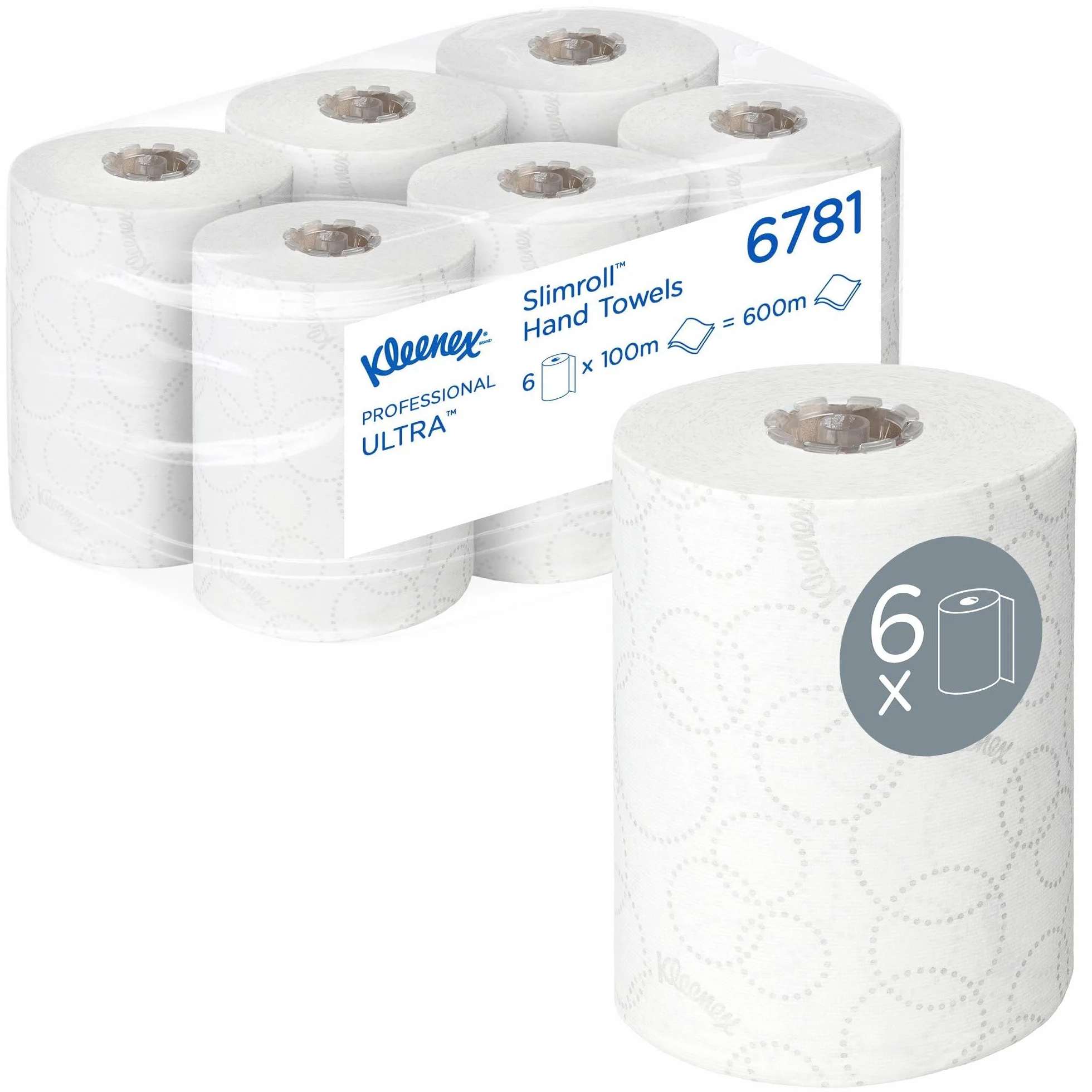 Kleenex Ultra Slimroll 6781 Ręczniki Papierowe 6 x 100 m Dwuwarstwowe