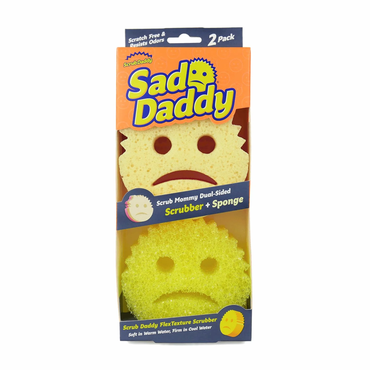 Scrub Daddy Scrub Mommy Gąbki do czyszczenia naczyń, opakowanie 2 szt
