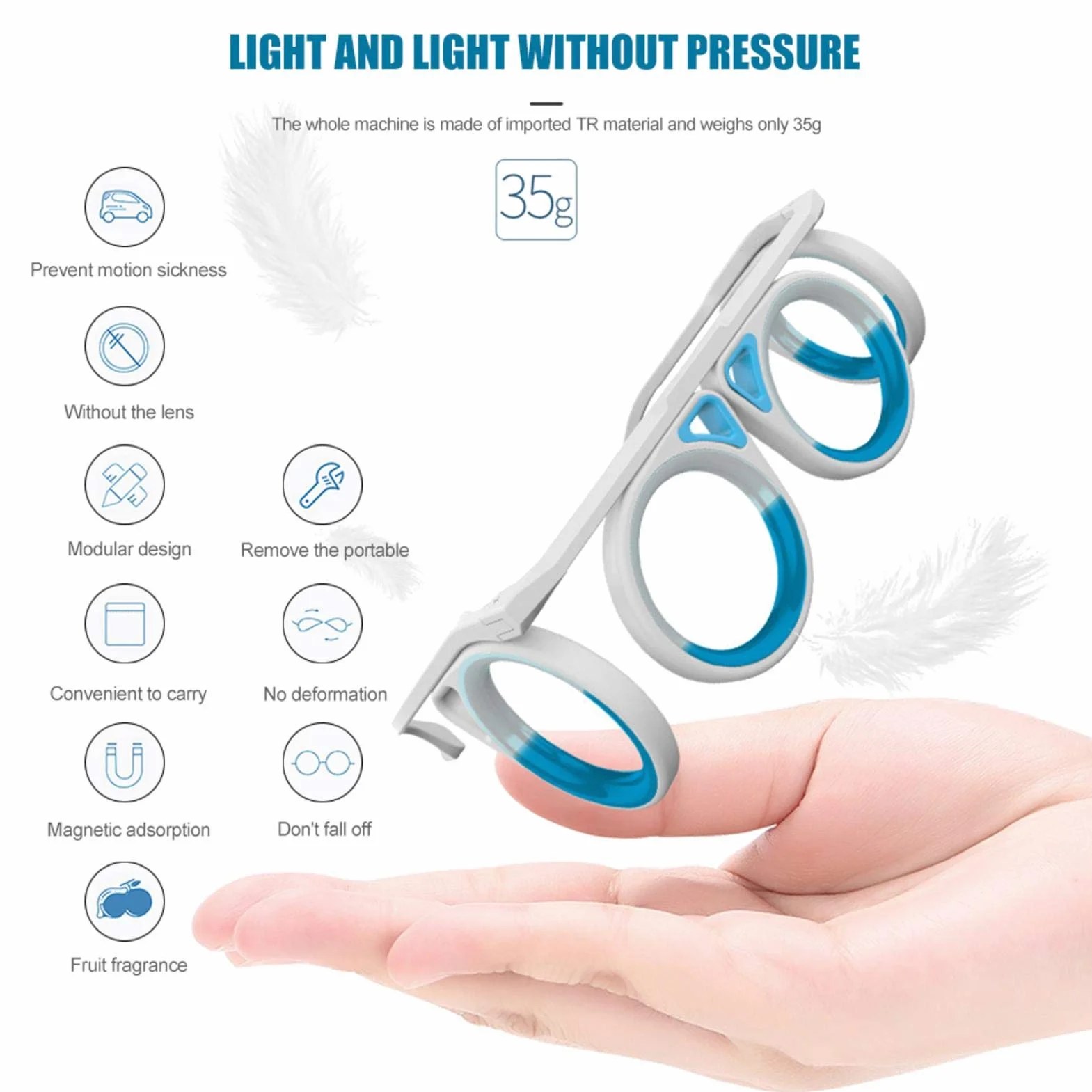 Szklanki zapobiegające chorobie ruchowej, składane, z płynem, cytrynowe, 1 szt.