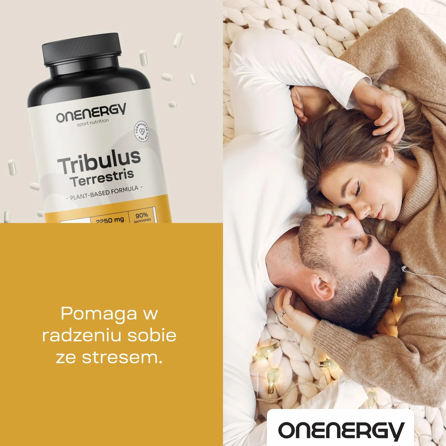 Tribulus 2250 mg 240 kapsułek 90% saponin Wyciąg ziołowy Buzdyganek naziemny