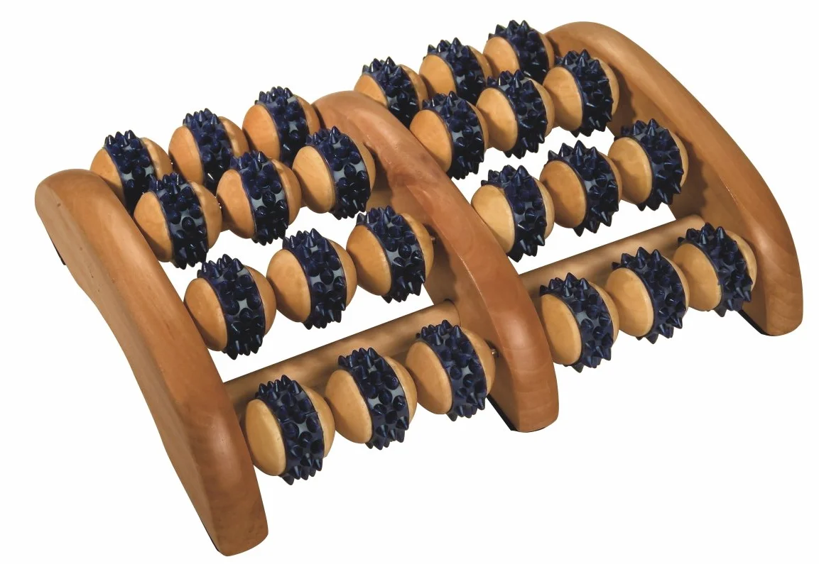 Rolka do masażu stóp Croll i Denecke drewniana 2x4 rolki