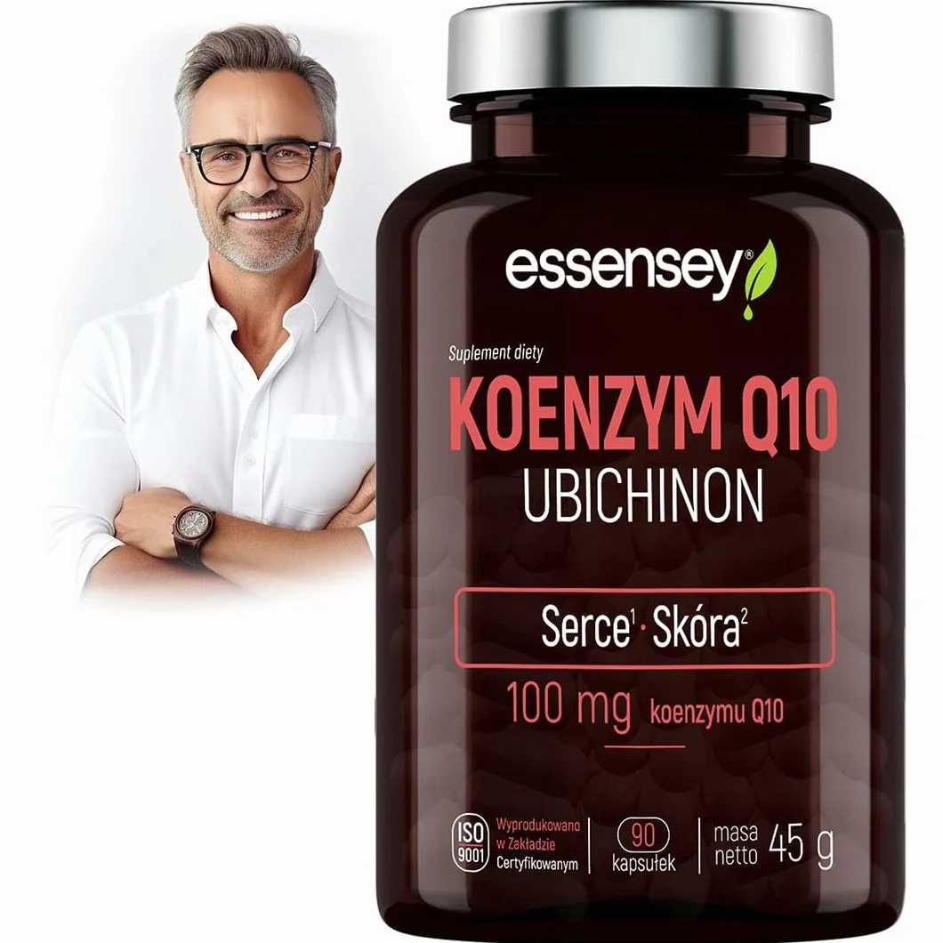 ESSENSEY KOENZYM Q10 100MG Complex Na Serce Skórę Odporność COQ10 UBICHINON NA 90DNI