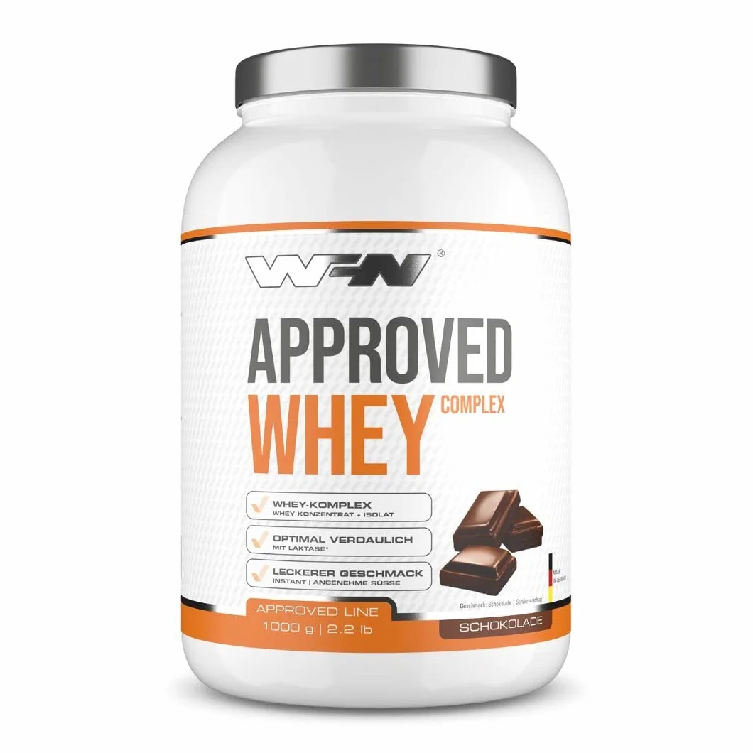 WFN Approved Whey proszek proteinowy czekolada 1 kg z laktazą