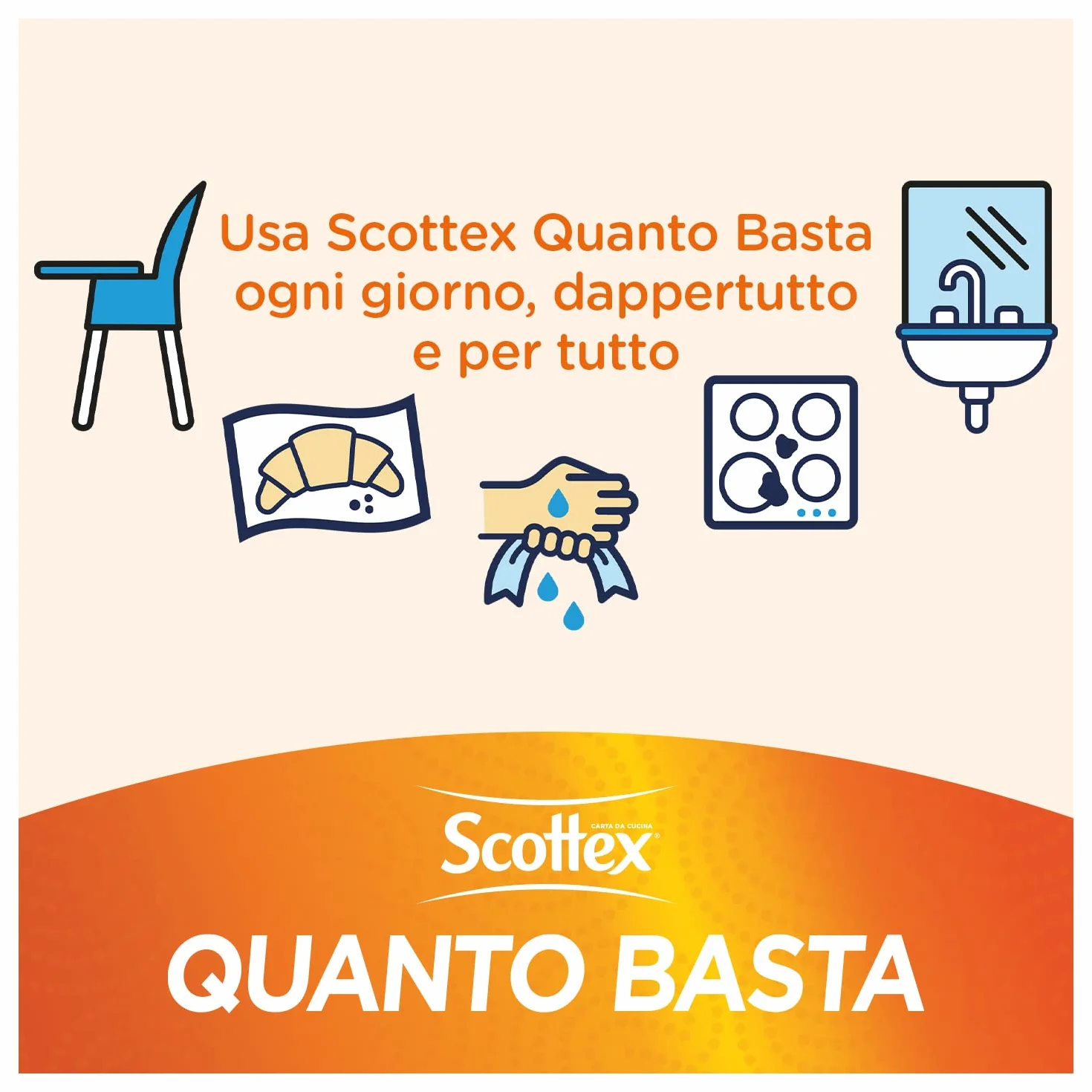 Scottex Quanto Basta papier kuchenny 24 rolki maxi