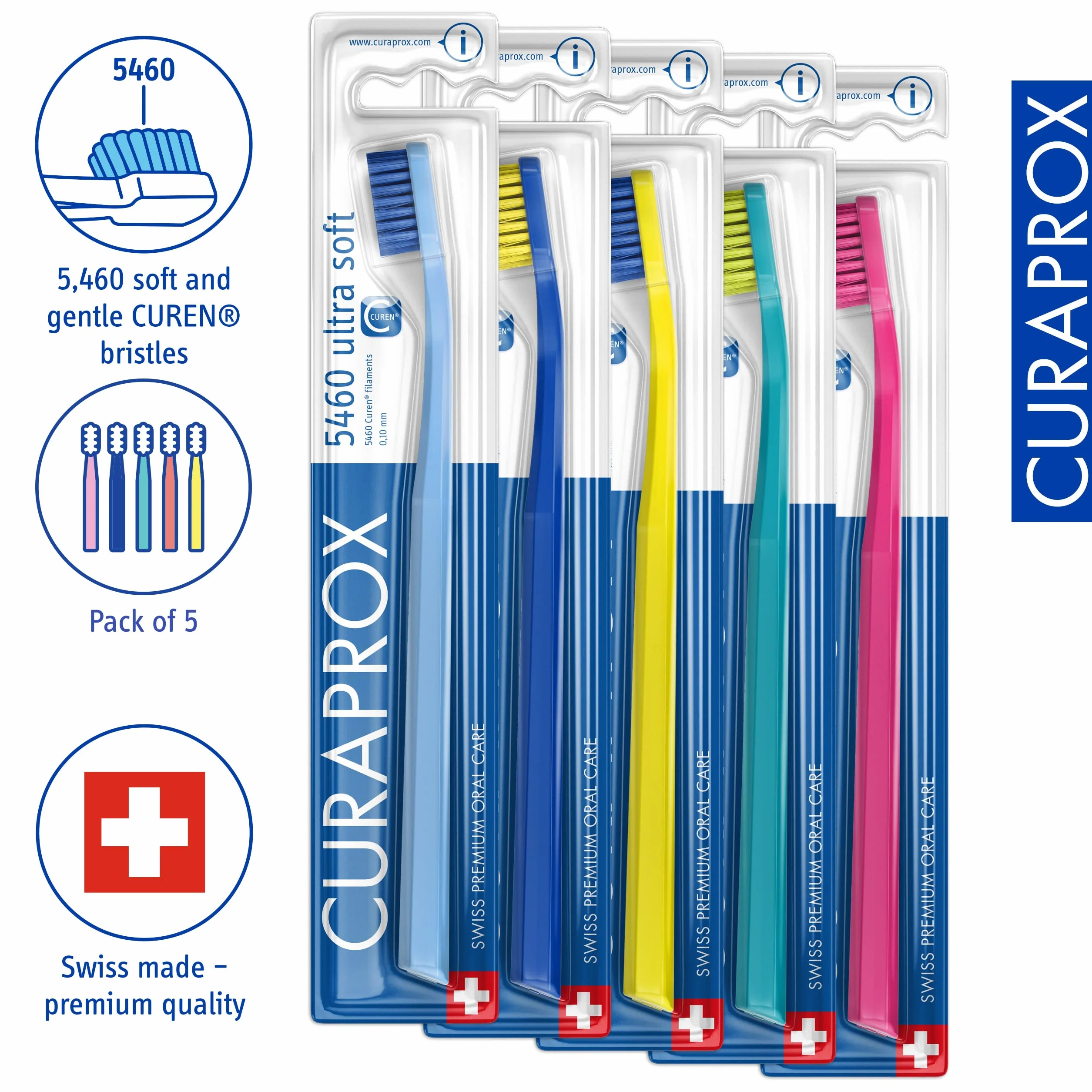 Curaprox CS 5460 zestaw 5 wgnieceń Ultra douces
