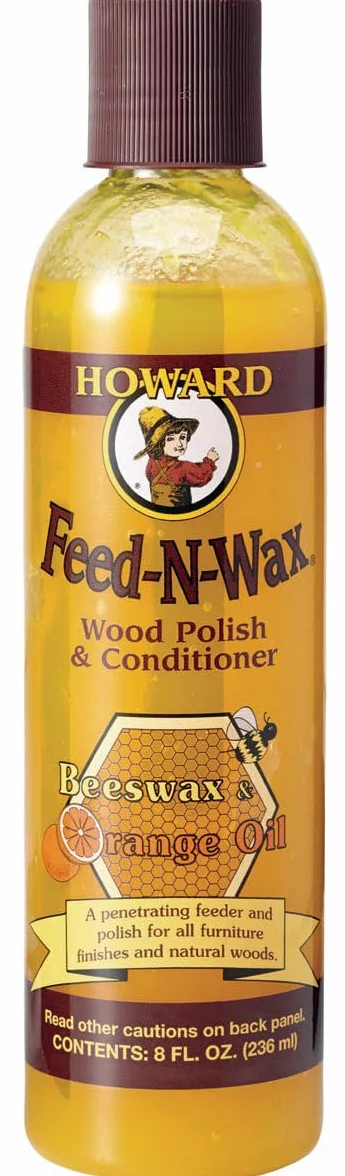 Howard Feed N Wax Wood Polish & Conditioner FW0008 zawiera olejek pomarańczowy i wosk pszczeli 236 ml