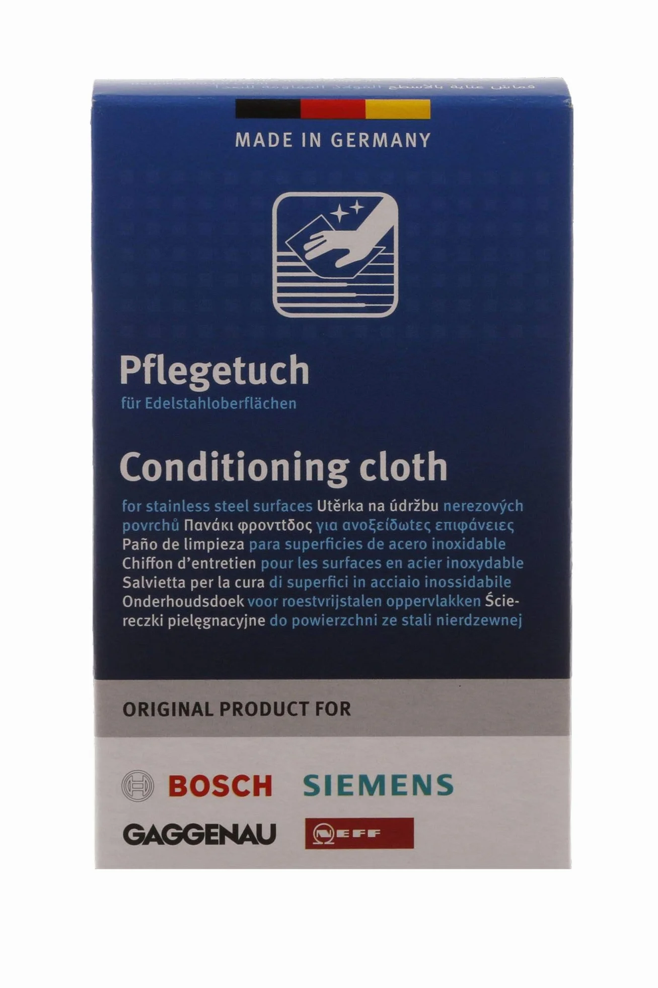 Produkt do pielęgnacji stali nierdzewnej 00312007 5 ściereczek Wymiana 00461554 00311134
