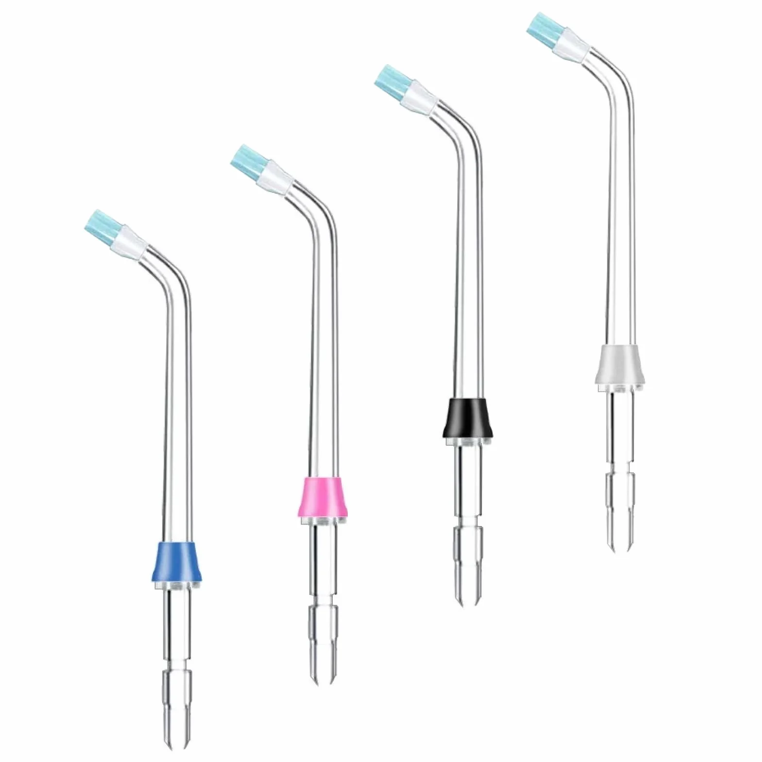 4 szt. wysokociśnieniowa końcówka dentystyczna do Waterpik, ustnik urządzenia dentystycznego kompatybilne z Waterpik ​​Water Flosser Wf02/03ec​​ Wp-100/108/112/250ec​​ Wp-450/462/560/
