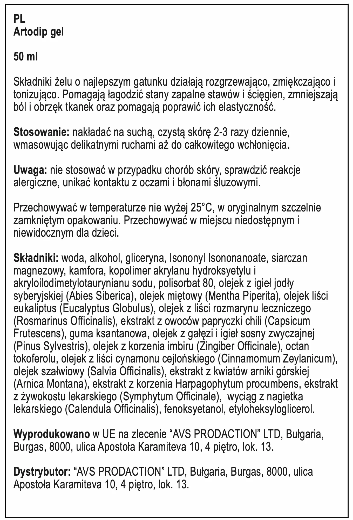 Premium – Czarci Pazur, Żywokost i Arnika – Intensywny Żel Rozgrzewający z Kapsaicyną do Pielęgnacji Stawów i Mięśni – 50ml