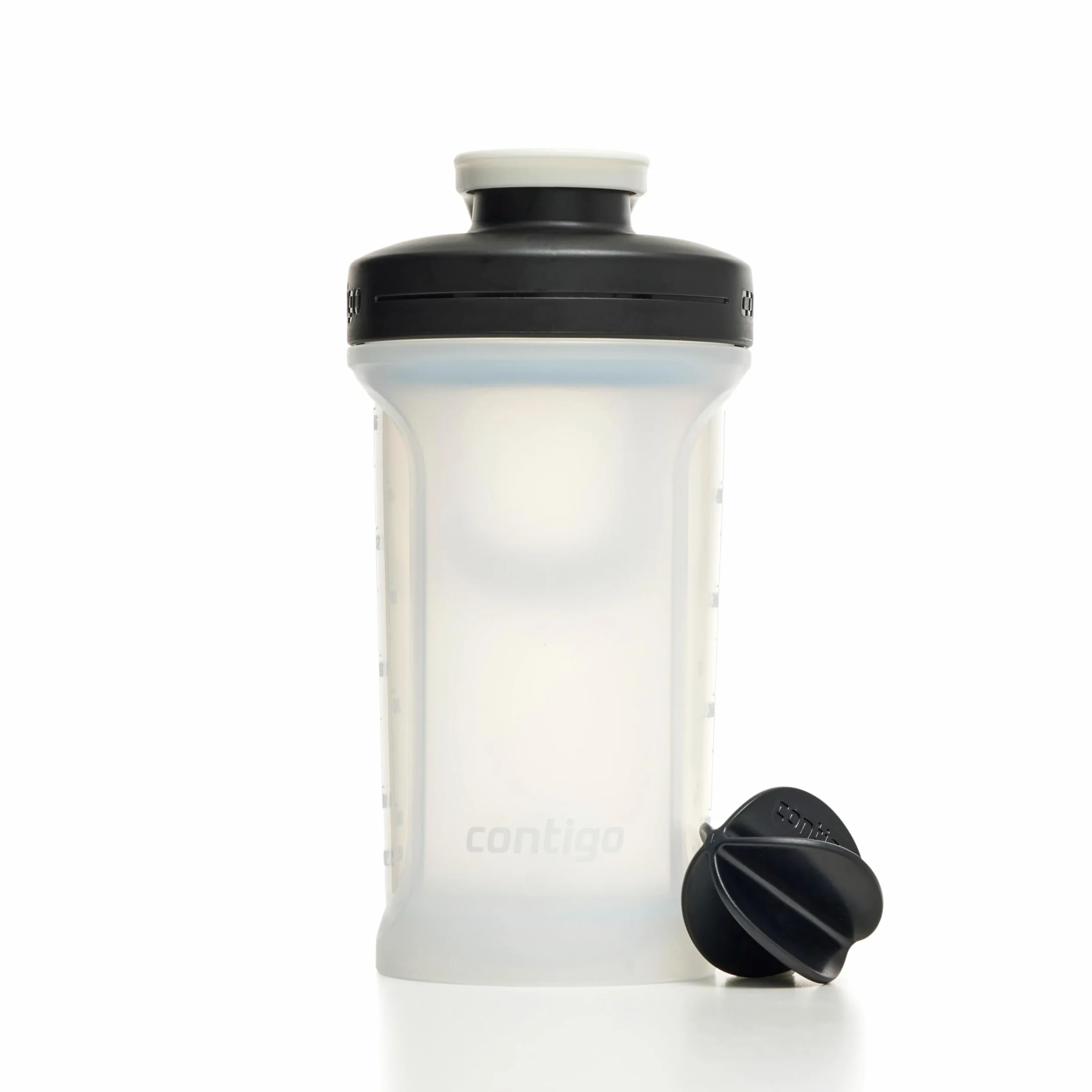 Contigo Shake & Go 2.0 Butelka z wytrząsaczem proteinowym z kulką mieszającą, duży blender bez BPA, idealna do pudru proteinowego, koktajli odżywczych lub smoothie, szczelna butelka sportowa shake,