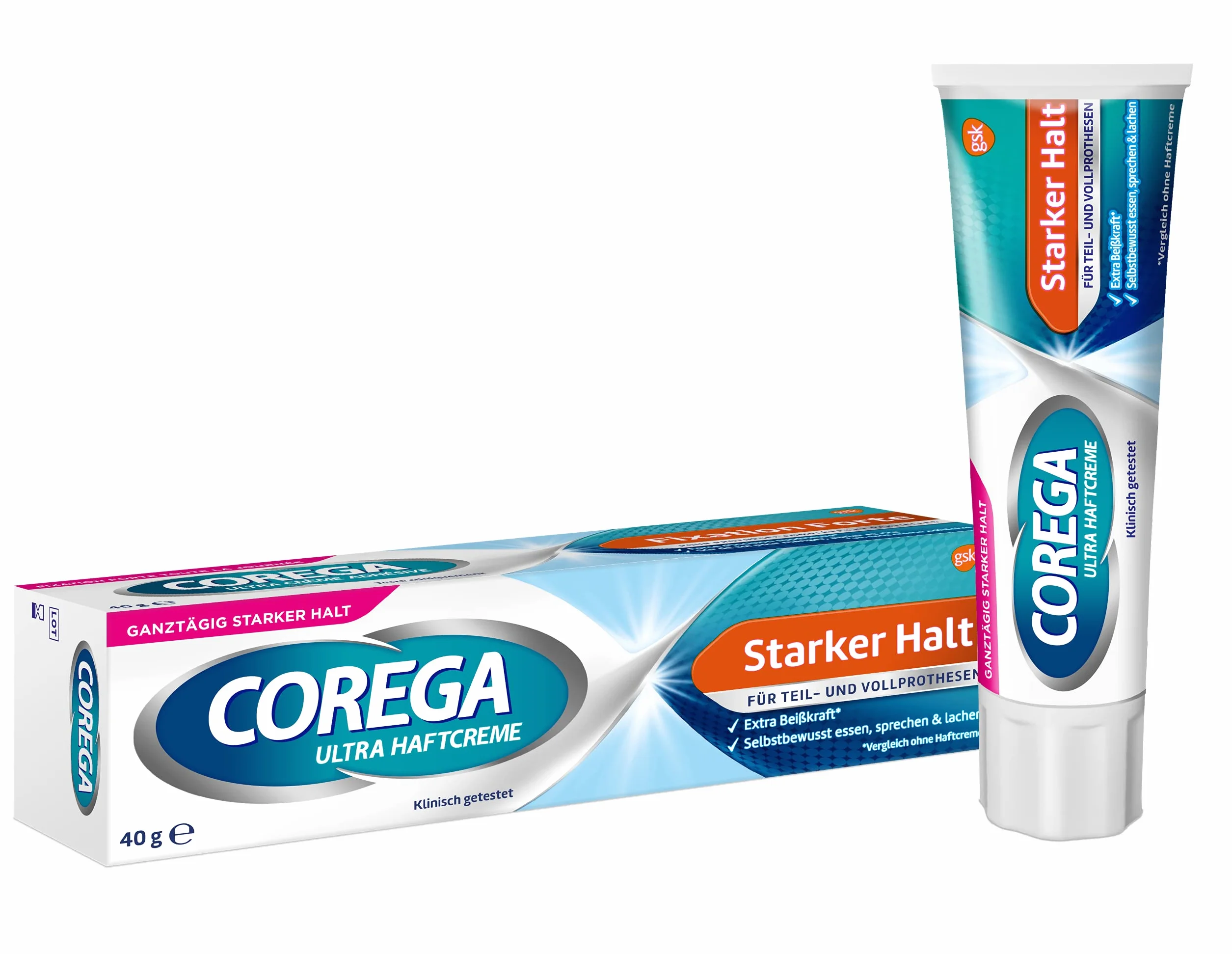 Corega Ultra krem samoprzylepny mocny chwyt do protez 40 g