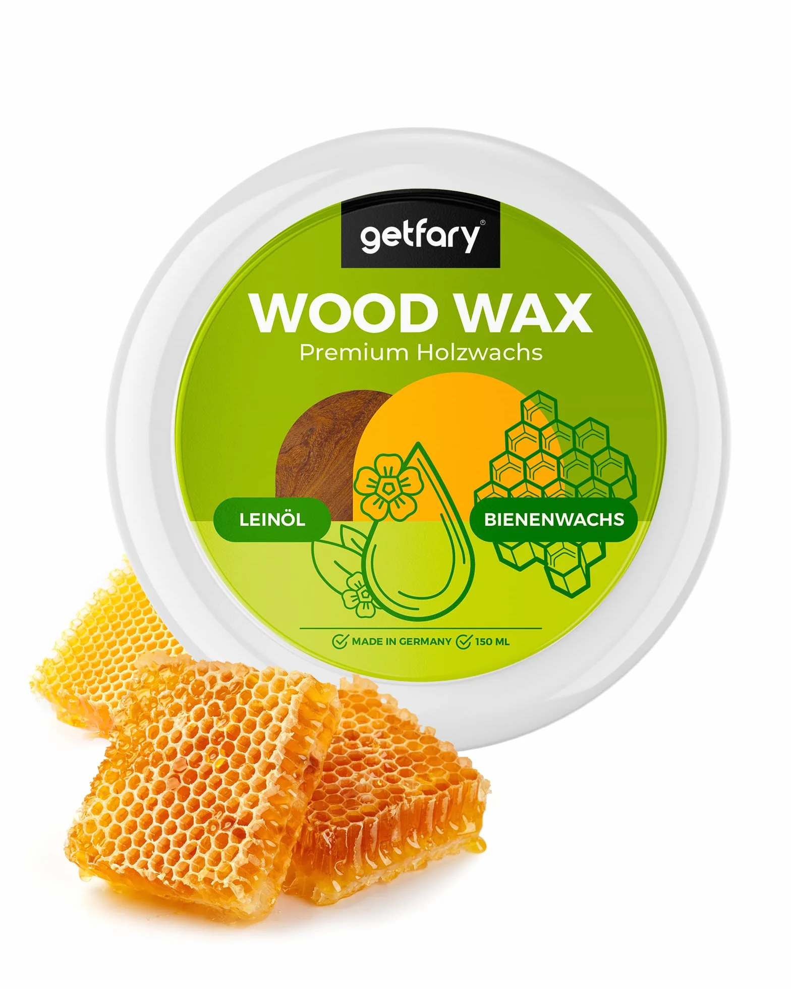 Naturalny wosk do drewna bezbarwny z wosku pszczelego i oleju lnianego