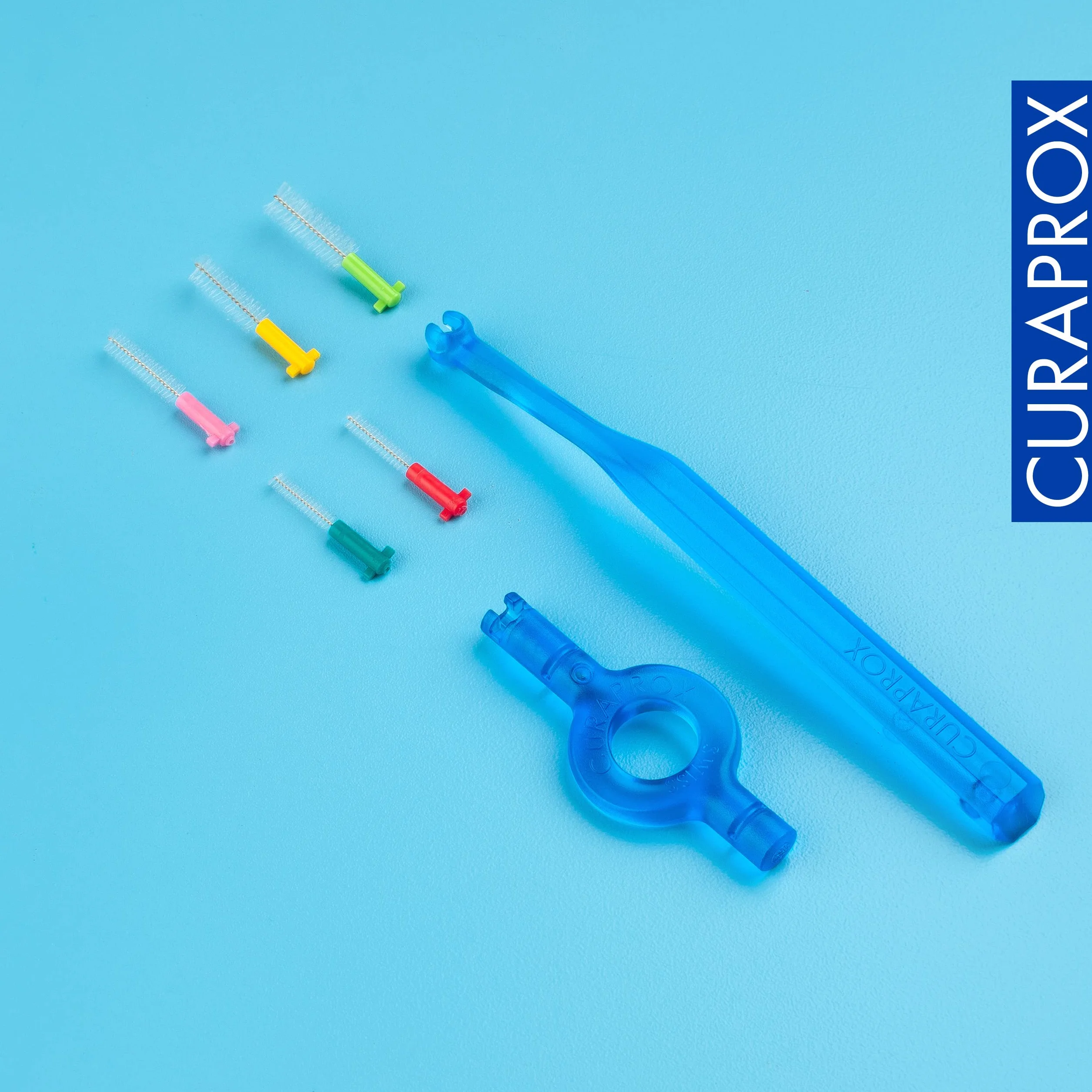 Curaprox Szczotki międzyzębowe CPS Prime Plus Mix-set 0,6-1,1 mm skuteczność 2,2-5 mm Zestaw 5 sztuk z uchwytem UHS 451