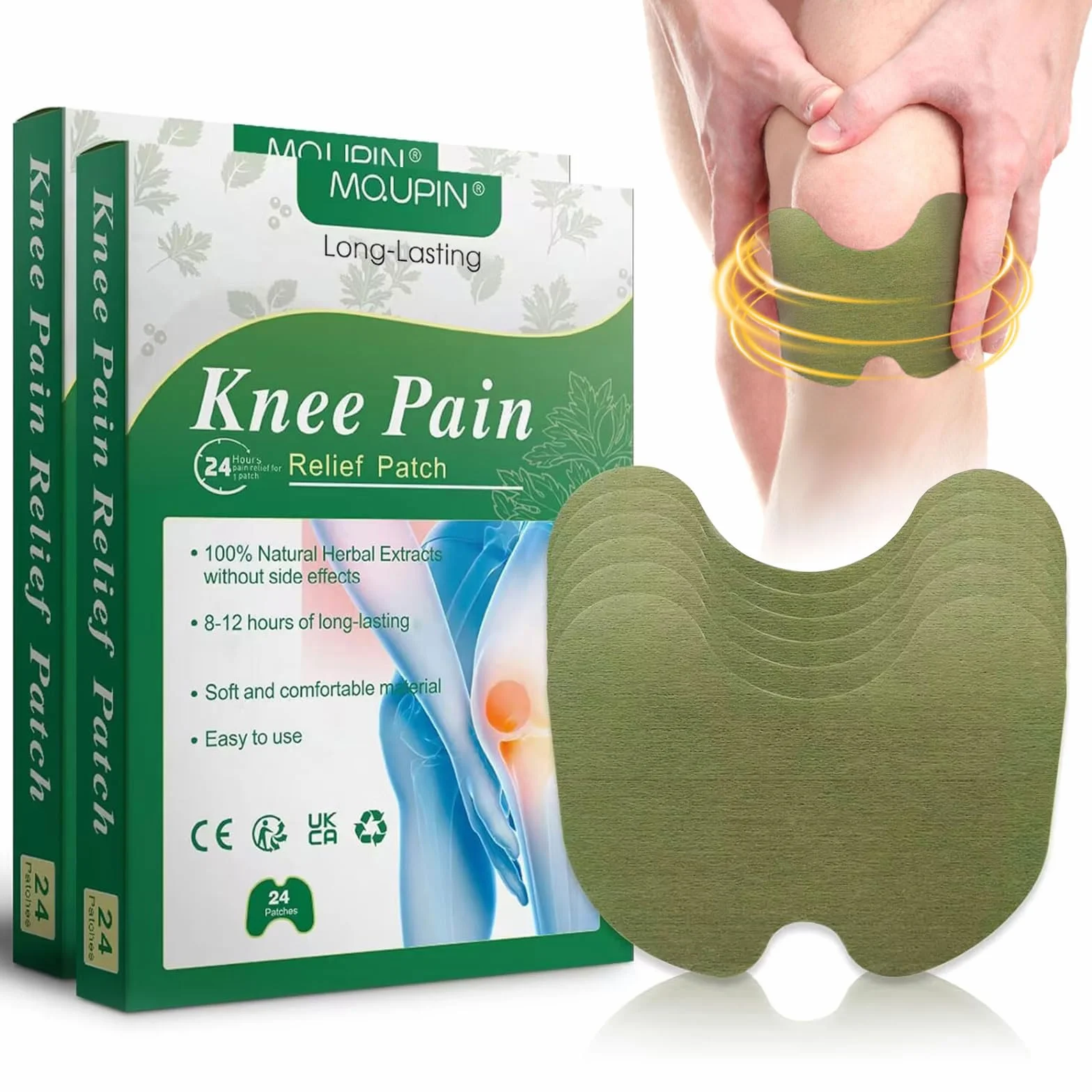 MQUPIN Plastry łagodzące ból kolana 48 szt. Piołun Relief Plaster naturalne zioła
