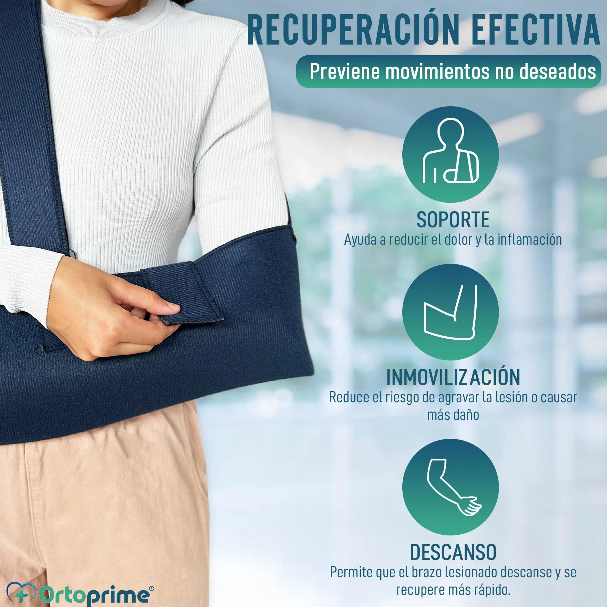OrtoPrime Ortopedyczny pasek na ramię - Infless Ortopedic Ortopedic Arm - Orthrough Left Arm - Immobilizer ramię i ramię - Lewy łokieć Dx - Orteza prawego ramienia, lewe ramię, lewe ramię i kobiety,