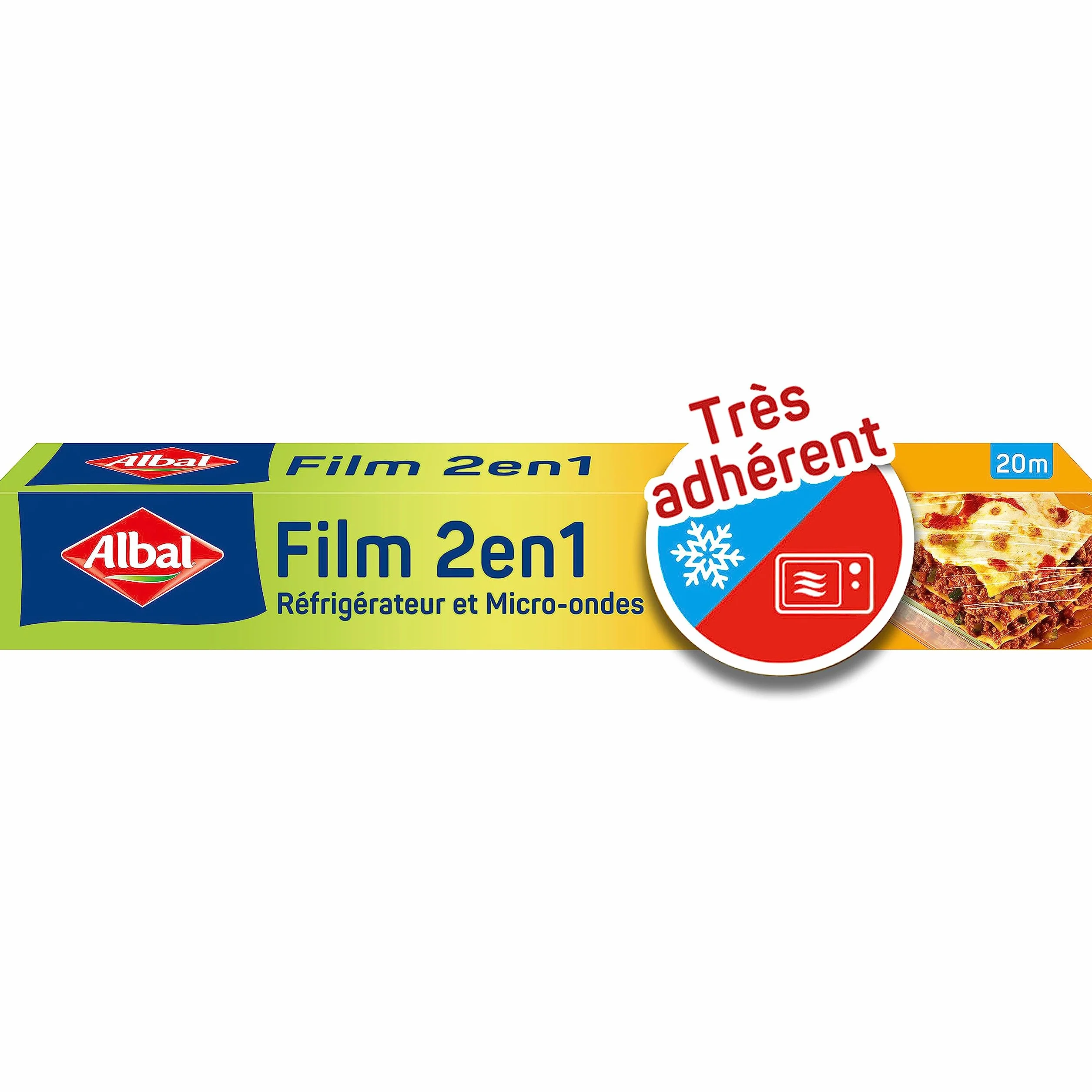 Albal Food Film, Extra Large 32 cm, Łatwy do cięcia 20 m, Świeżość i Gotowanie Folia
