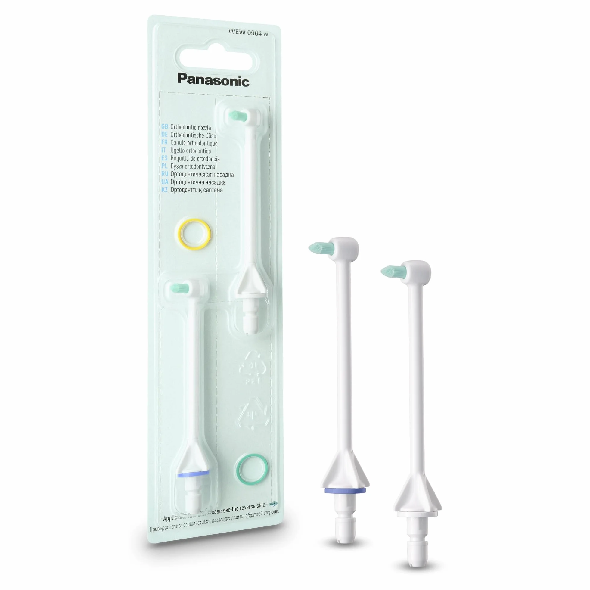 Panasonic WEW0984 dysza do aparatów ortodontycznych (pasuje do irygatorów: EW1513W, EW1511, EW1411, EW1313G, EW1311, EW1211, EW-DJ40, EW-DJ10), 2szt.