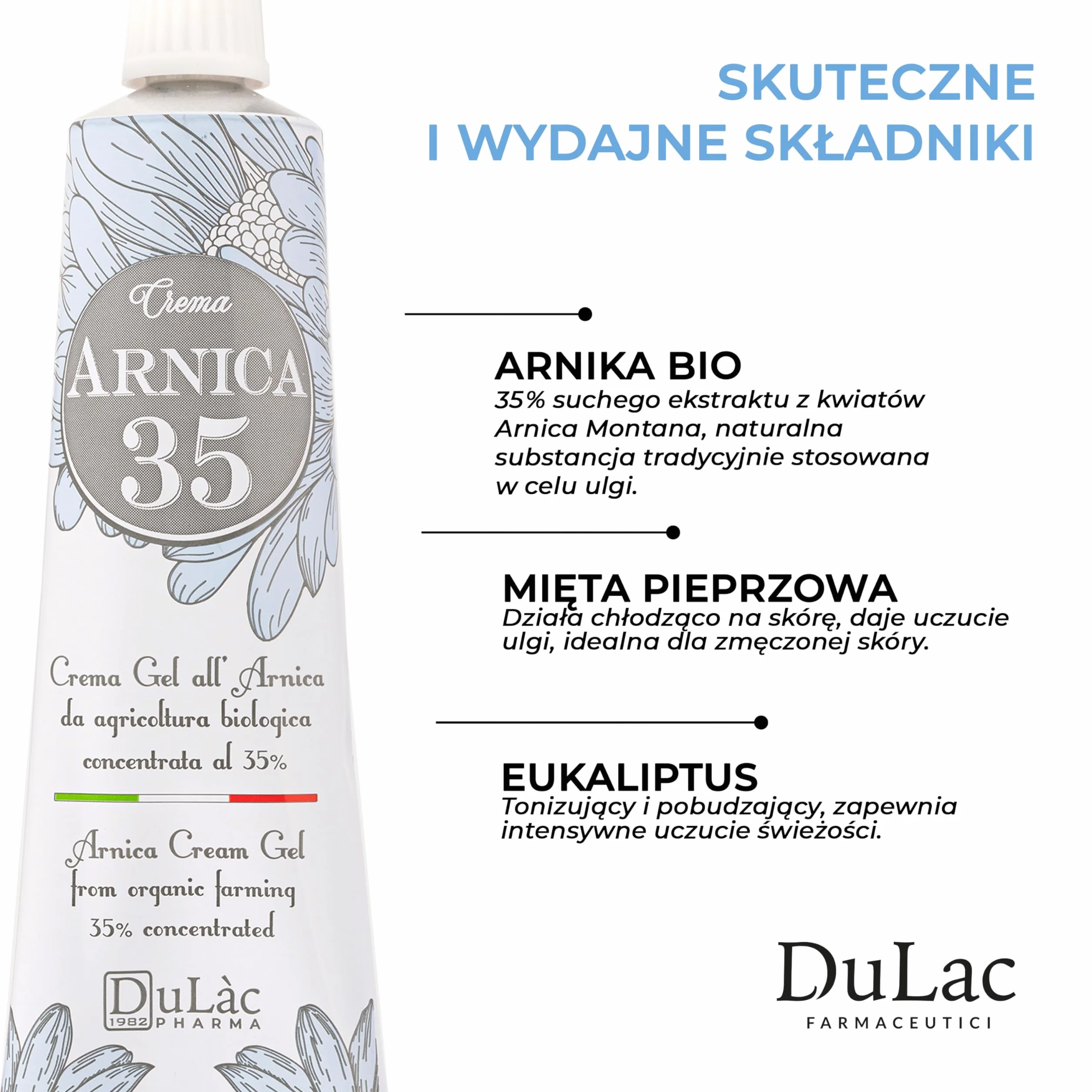 Dulàc Farmaceutici 1982 Arnica 35 Żel Kojący, 50 ml