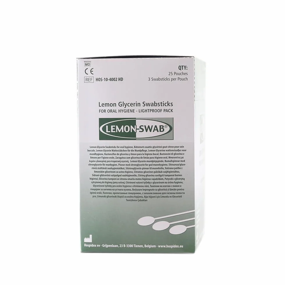 Hygea Lemon-Glycerin Swabsticks - 3's, Lmn Glycerine Swabsticks 3S, (3/PACK, 25 PACKS/BOX) by Medline