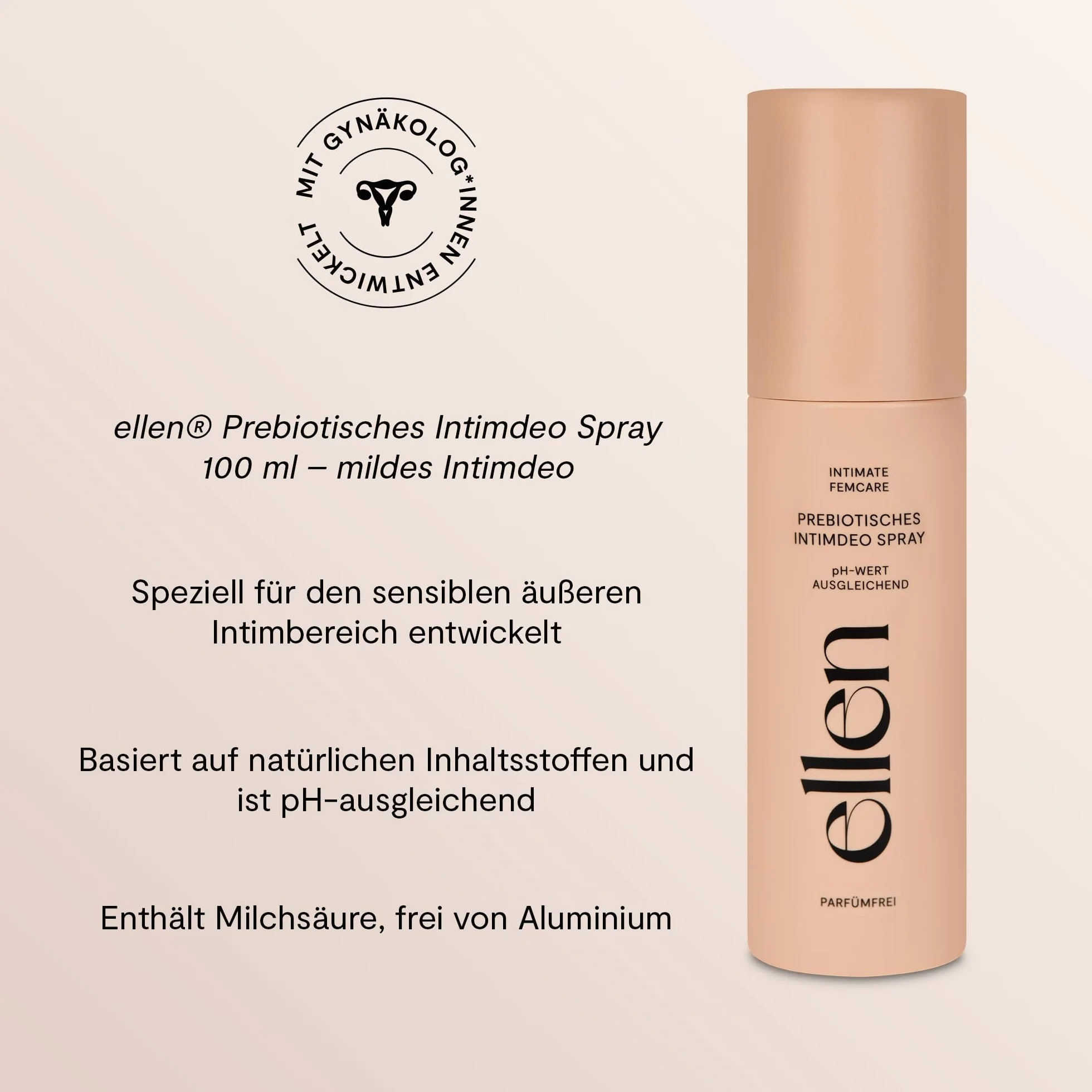 ELLEN Dezodorant w sprayu z prebiotykami, 100 ml