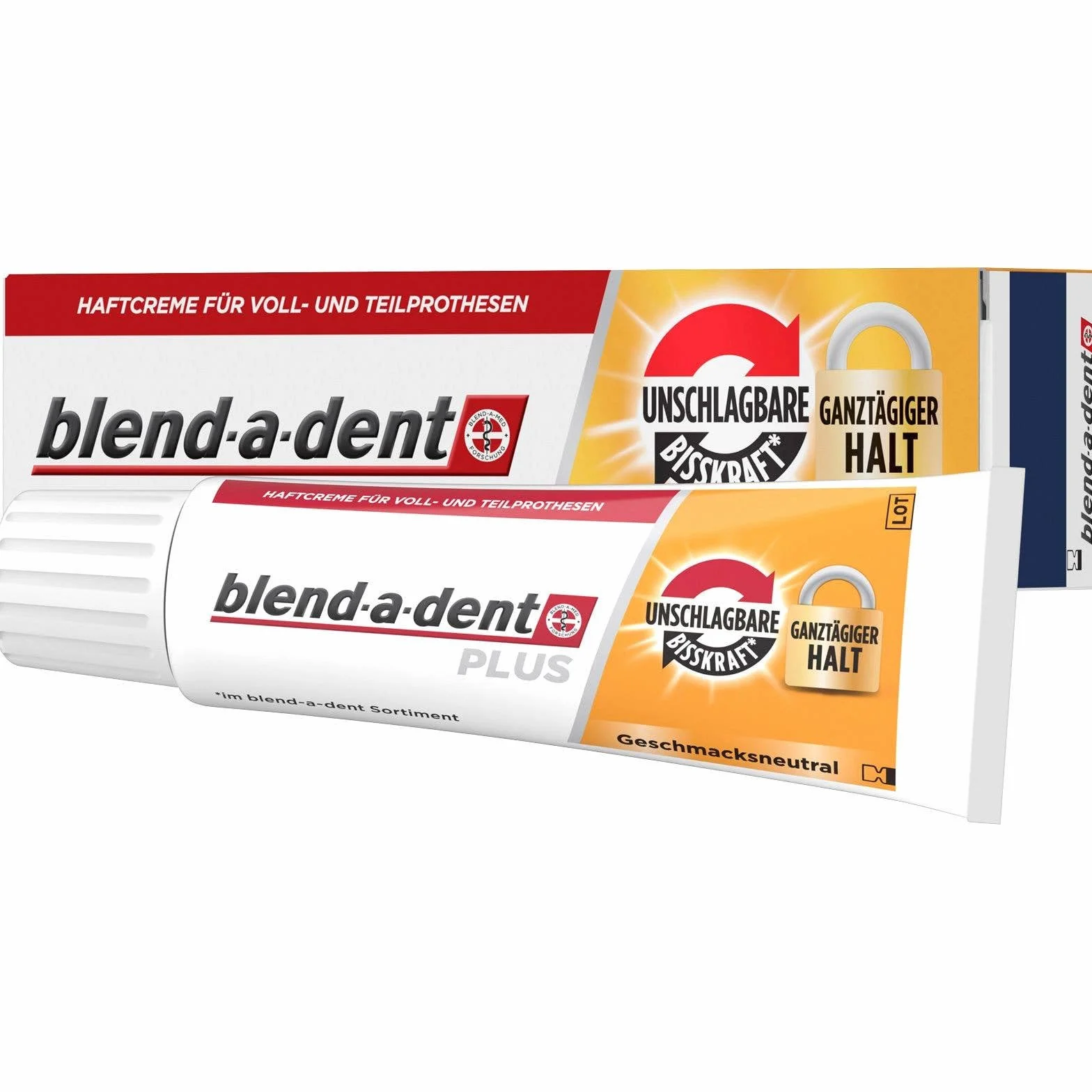 Blend-a-dent PLUS Premium krem samoprzylepny, neutralny smakowo, 5 x 40 g, Duokraft