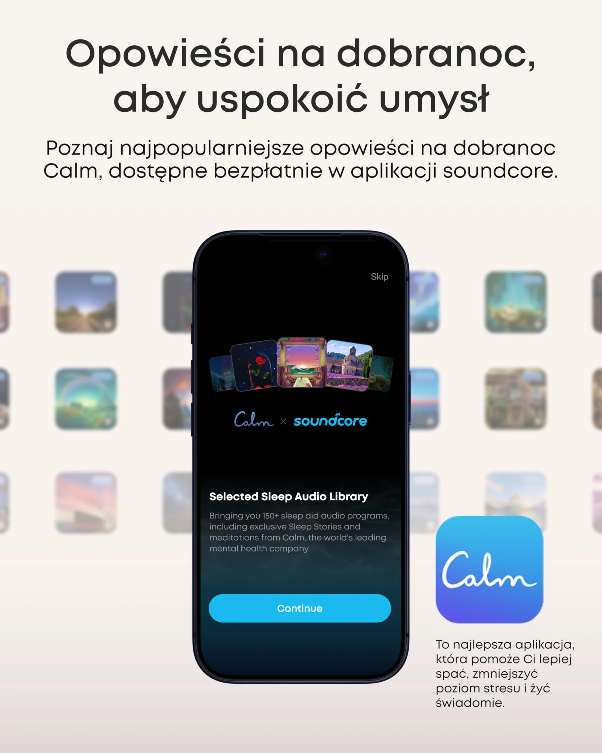 Słuchawki do spania soundcore Sleep A30 (wersja specjalna) Anker, pasywna i aktywna redukcja hałasu, maskowanie chrapania, dźwięki do zasypiania, komfort dla śpiących na boku, 10 godzin odtwarzania