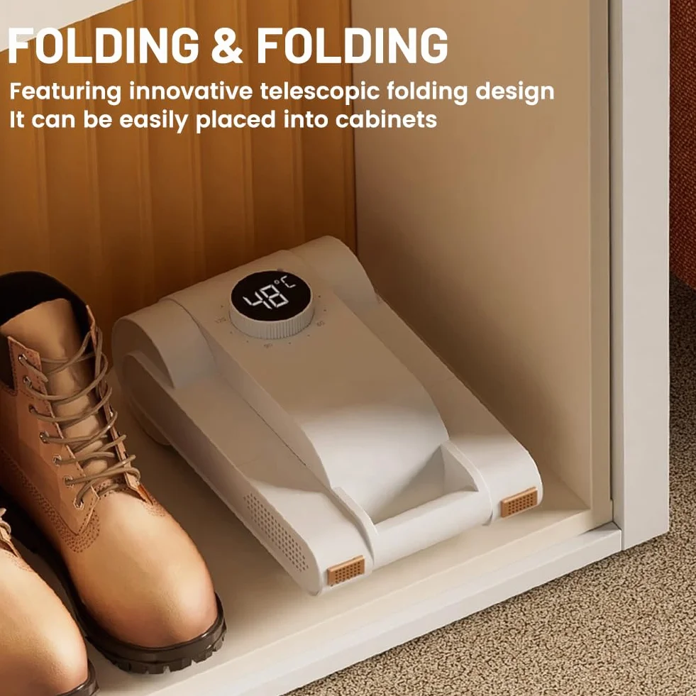 Flintronic Elektryczna suszarka do butów, ogrzewacz stóp, biała