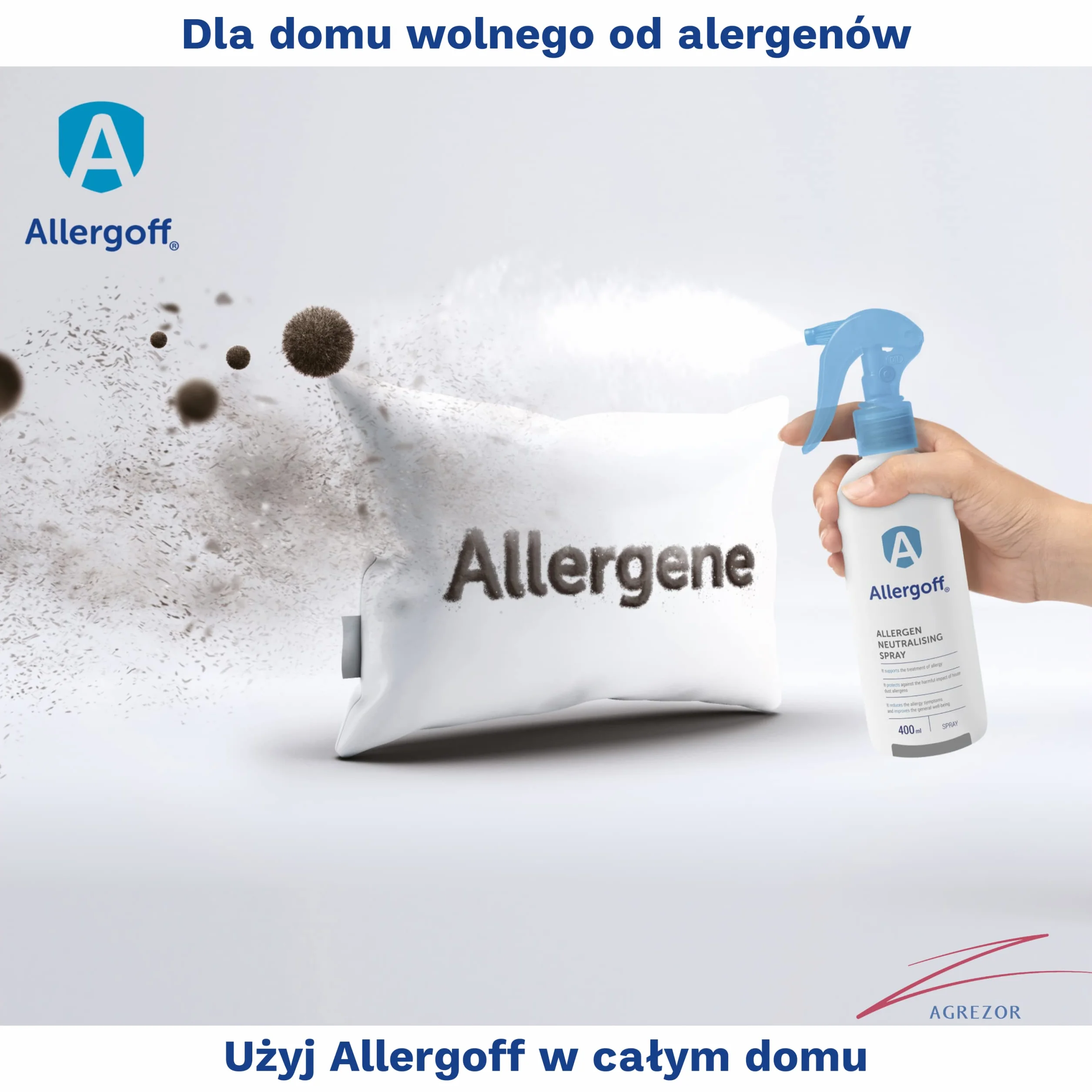 Allergoff spray na roztocza do materacy i tekstyliów - kontrola alergenów