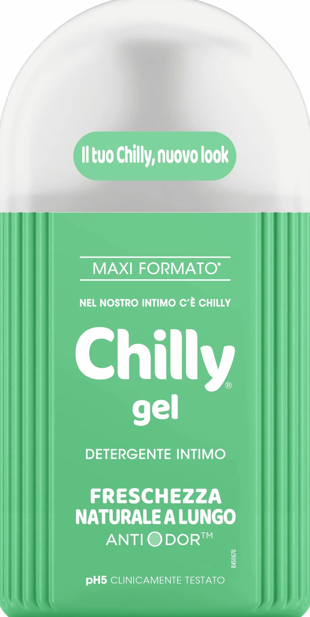 Chilly, Żelowy środek do czyszczenia bielizny, środek do czyszczenia higieny z naturalnym mentolem - naturalna świeżość - do codziennego użytku - testowana klinicznie, pH 5 - butelka 300 ml