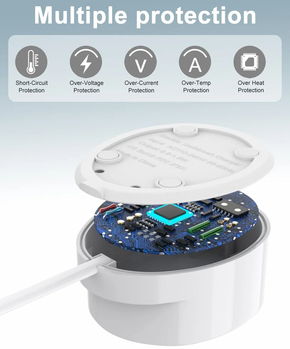 Ladowarka dla Braun Oral B Elektryczne Zębowe Szczeteczka, Ladowarka dla Oral b Genius, Smart 4 4500, Pro 3 3000, Pro Seria 3 Plus/1 Plus, Vitality, iO3, iO4 iO5 iO6 Model 3757 Ladowarka