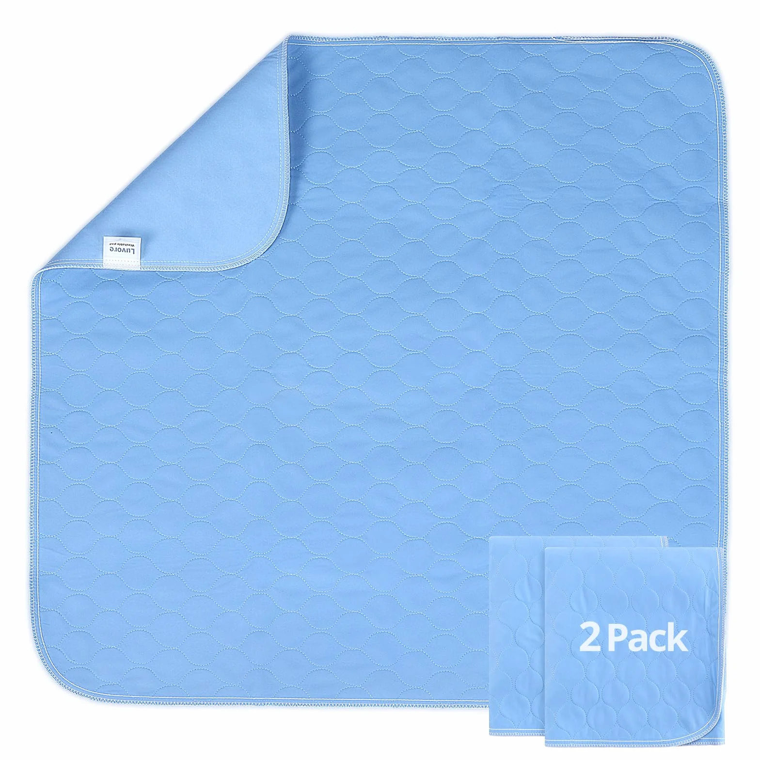 Podkładka dla osób nietrzymania moczu, nadaje się do prania – 86 x 92 cm, wodoszczelna podkładka pod łóżko, wielokrotnego użytku dla dorosłych, dzieci i zwierząt domowych