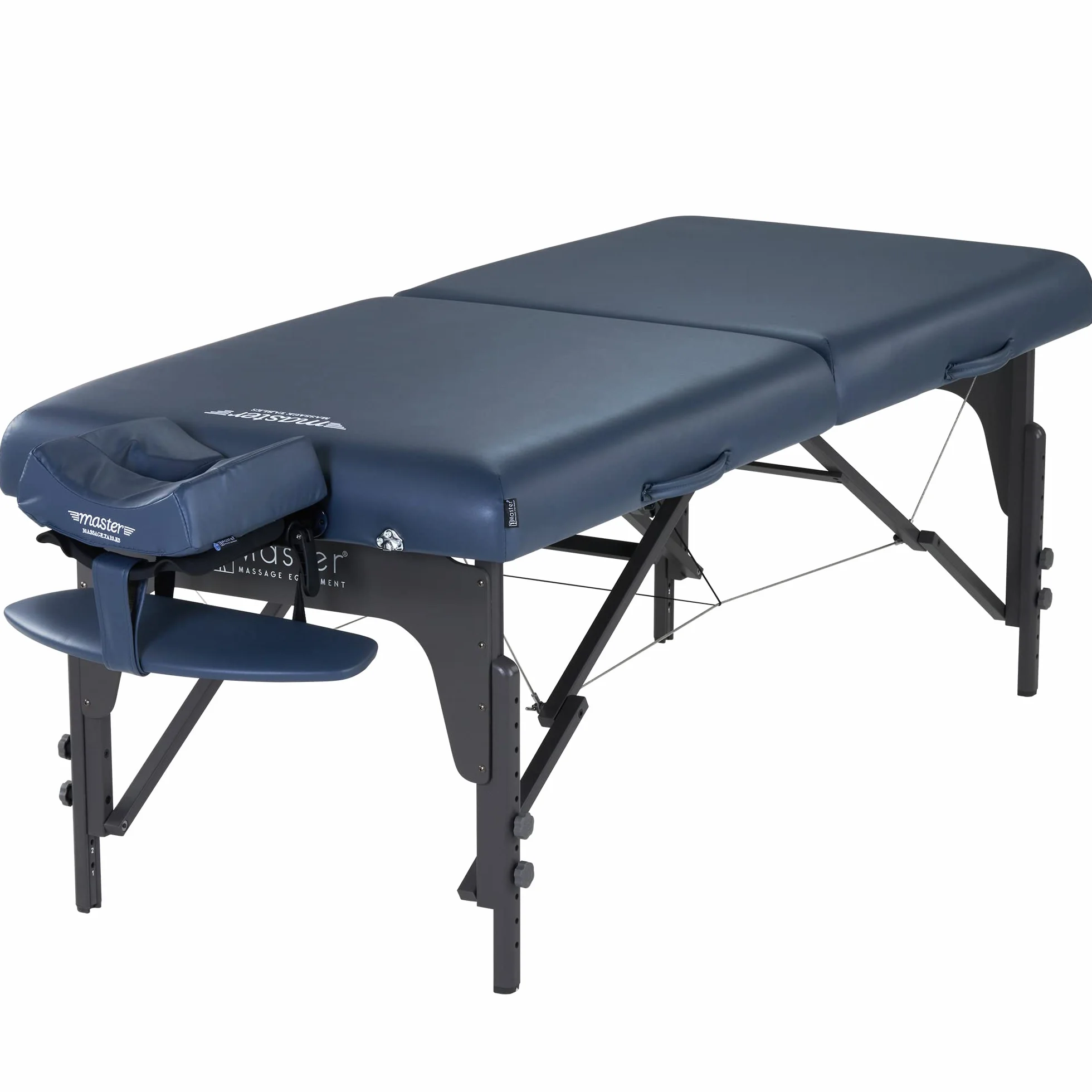 Master Massage 79 cm Montclair mobilny leżak do masażu, składany łóżko do masażu, ławka do masażu, przenośny kufel kosmetyczny, królewski błękit