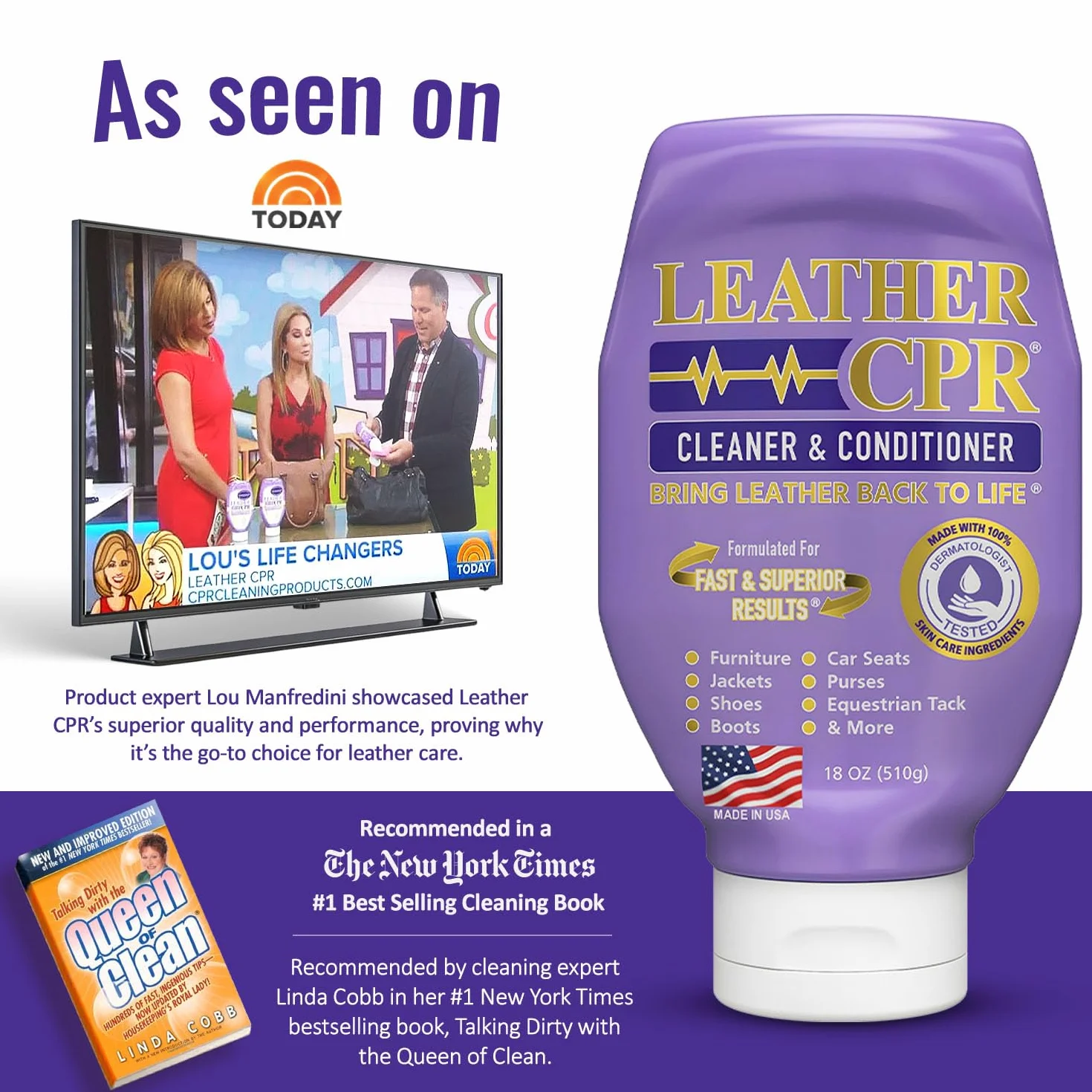 CPR Cleaning Products Leather 510.3 g Bottle środek czyszczący i odżywka do skóry