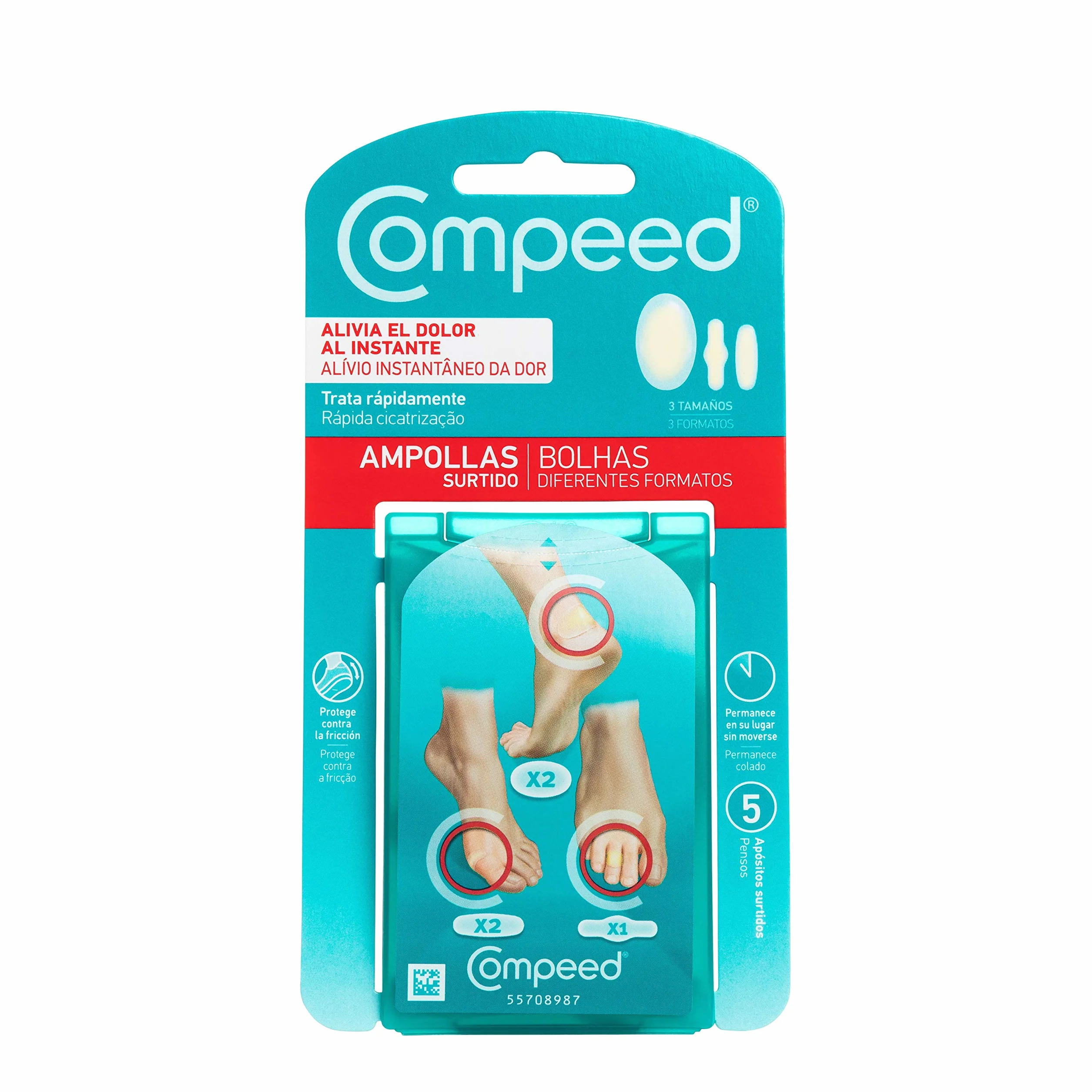Compeed Blasenpflaster Mixpack, 5 Sztuka Chodnik