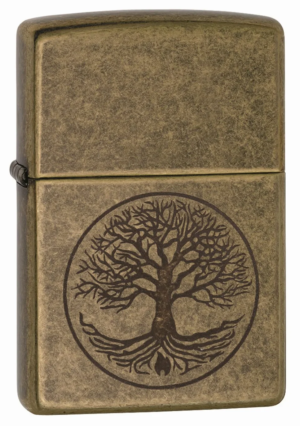 Zippo Zapalniczka Sztormowa Tree Of Life Antyczny Mosiądz Lustro Wiatroszczelna Konstrukcja