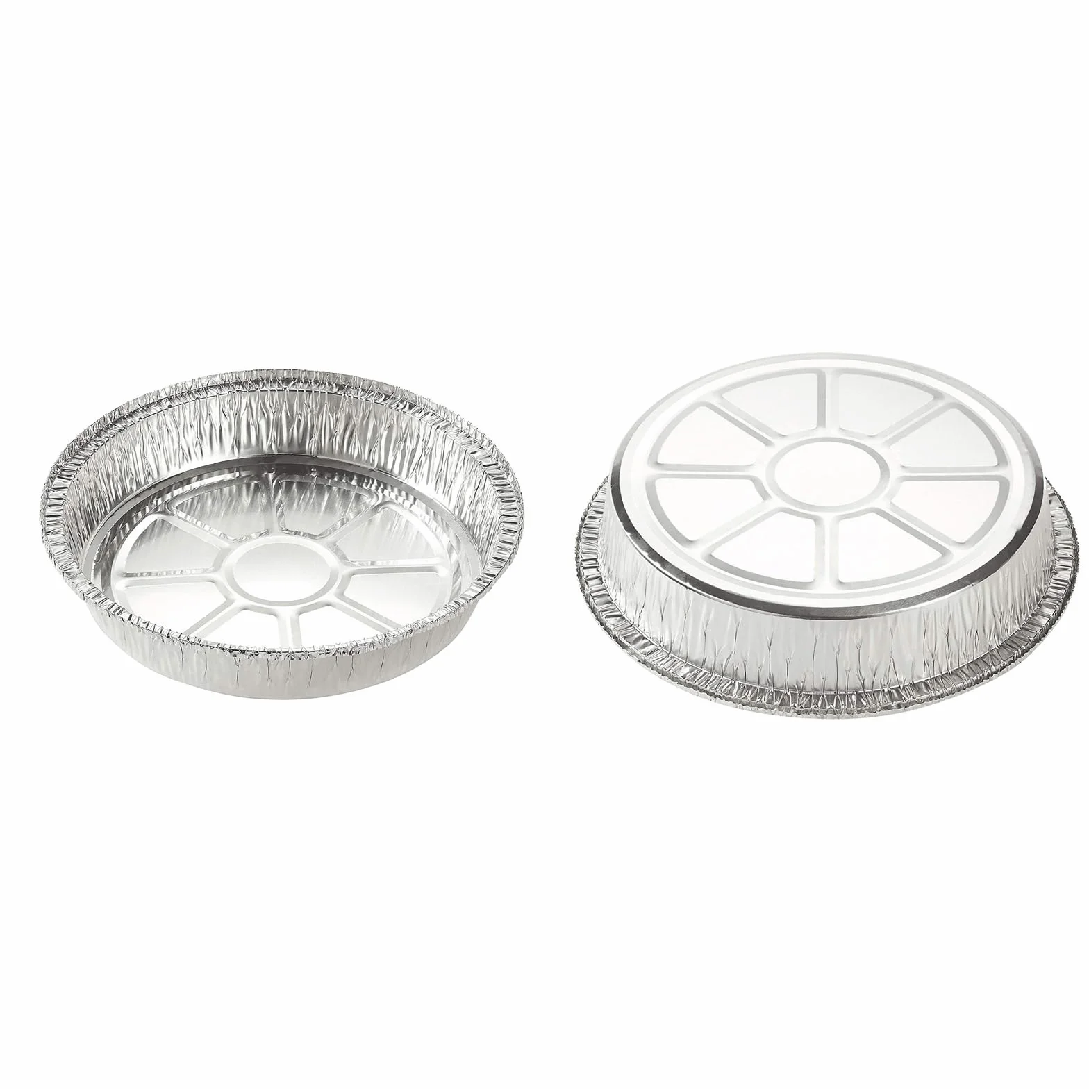 Aluminiowe miski okrągłe 7 cali 50 sztuk jednorazowe do gotowania