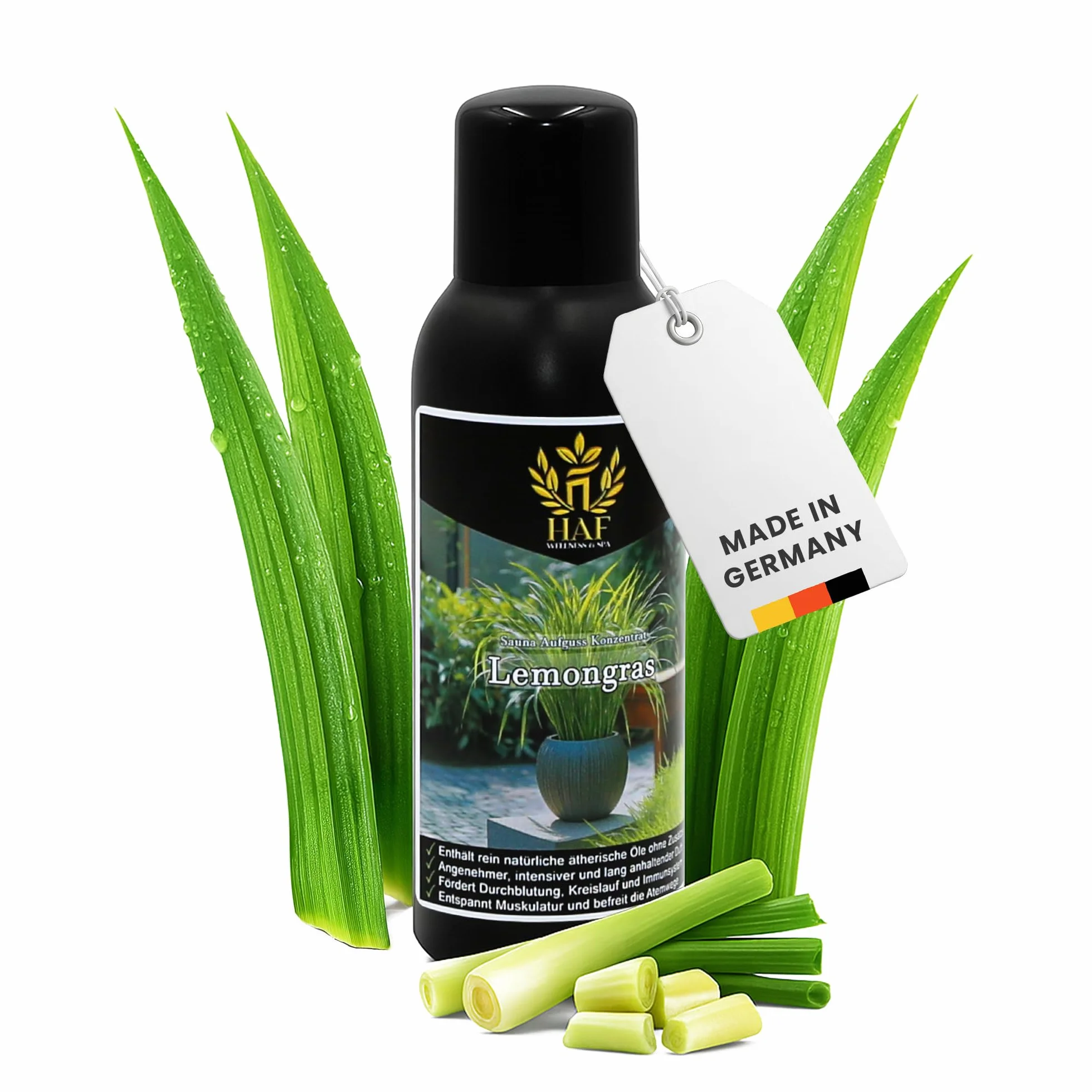 HAF Koncentrat do sauny trawa cytrynowa 100 ml naturalne olejki eteryczne napar bez sztucznych dodatków