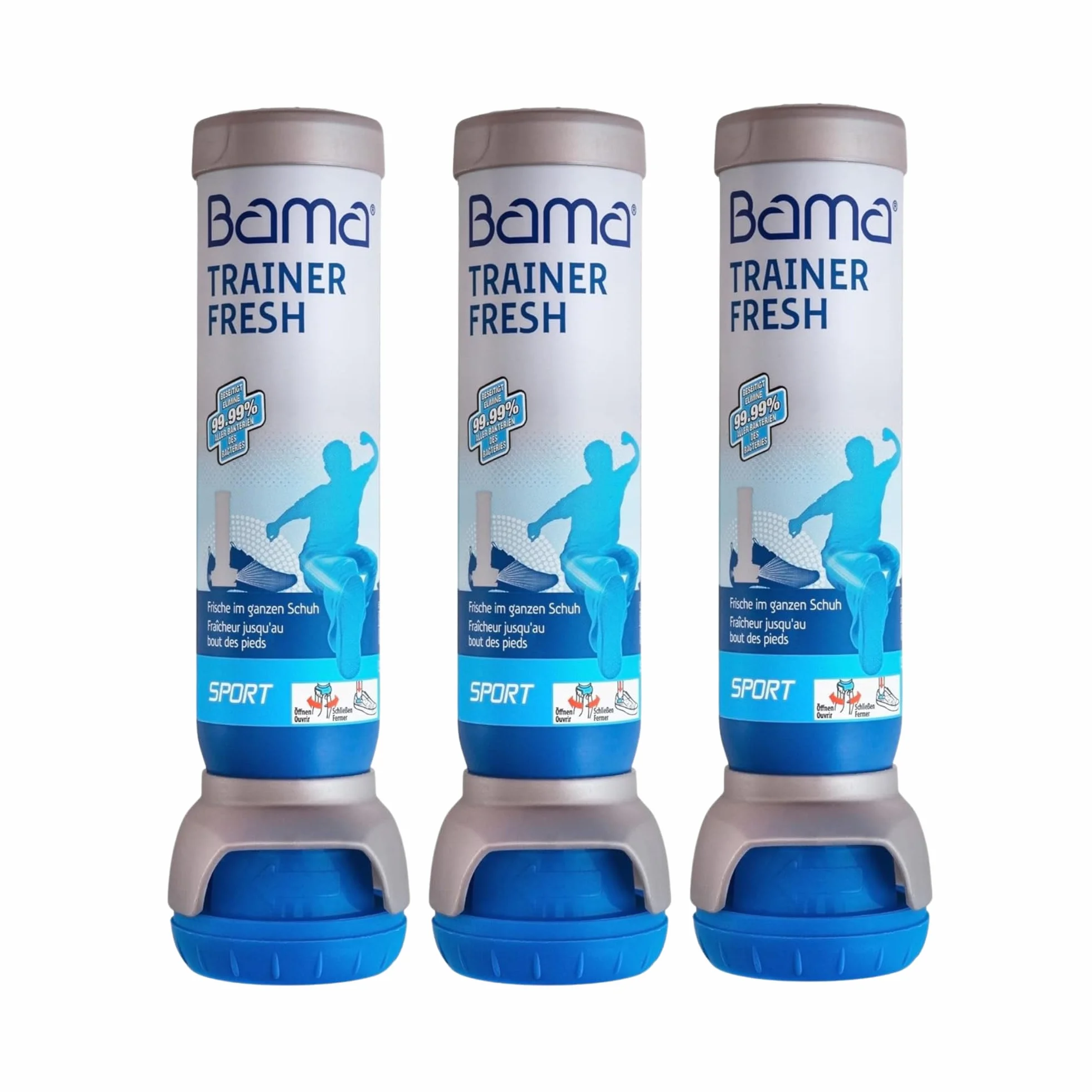 Dezodorant Odświeżający do Butów - Neutralizujący Zapachy Spray do Butów, Zapewniający Higienę i Świeżość, Zestawy 3x 100ml - BAMA