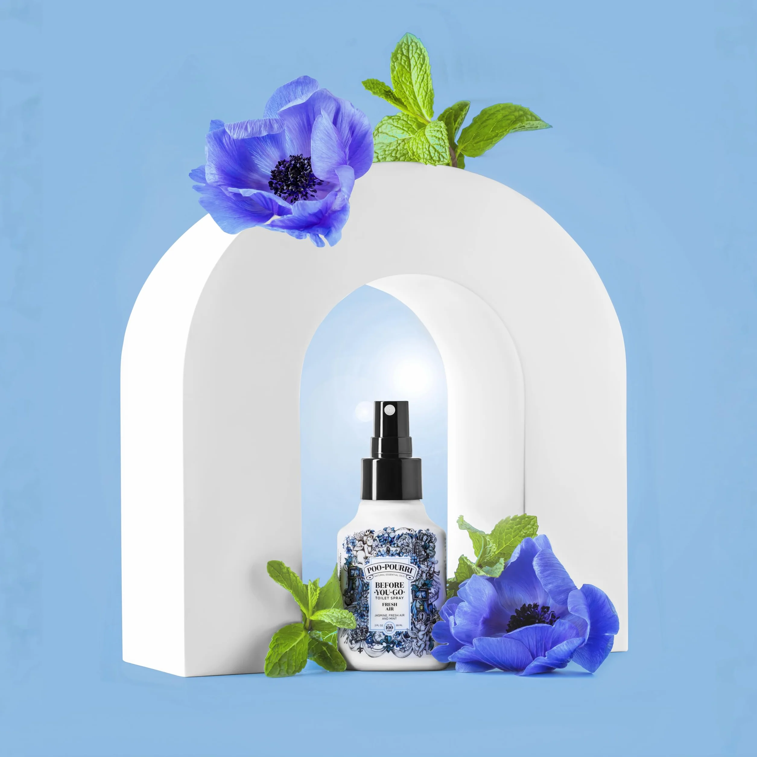 Pourri odświeżacz powietrza do łazienki, Poo-Pourri Before-You-Go Poo-Pourri odświeżacz powietrza, dezodorant do łazienki, zatrzymuje zapachy pod powierzchnią wody, olejek eteryczny na bazie roślin,