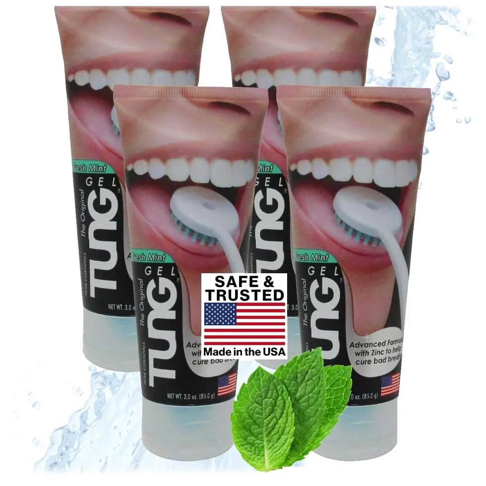 TUNG Fresh Mint żel do czyszczenia języka – 4 sztuki