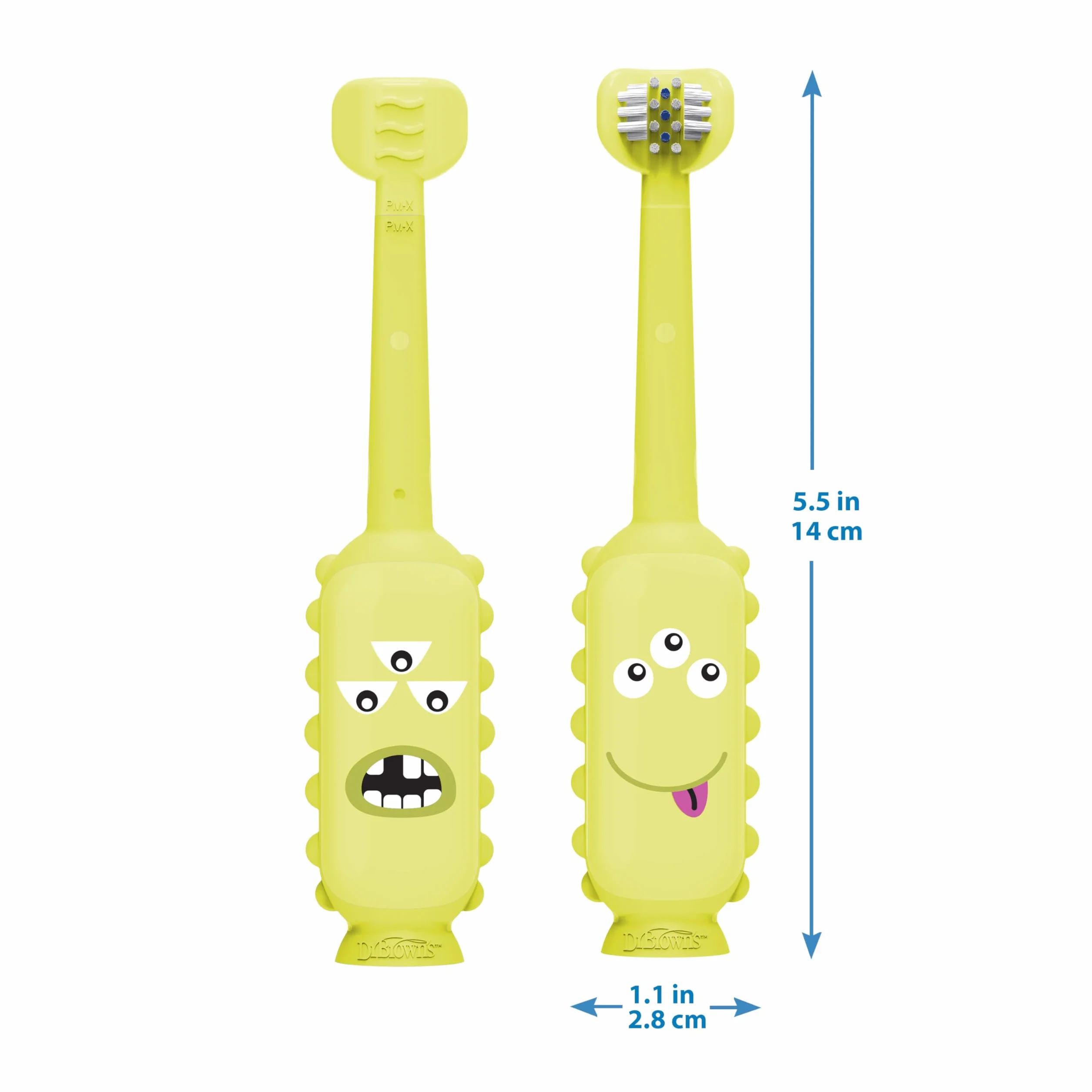 Dr Brown's ToothScrubber Toddler Monster Green