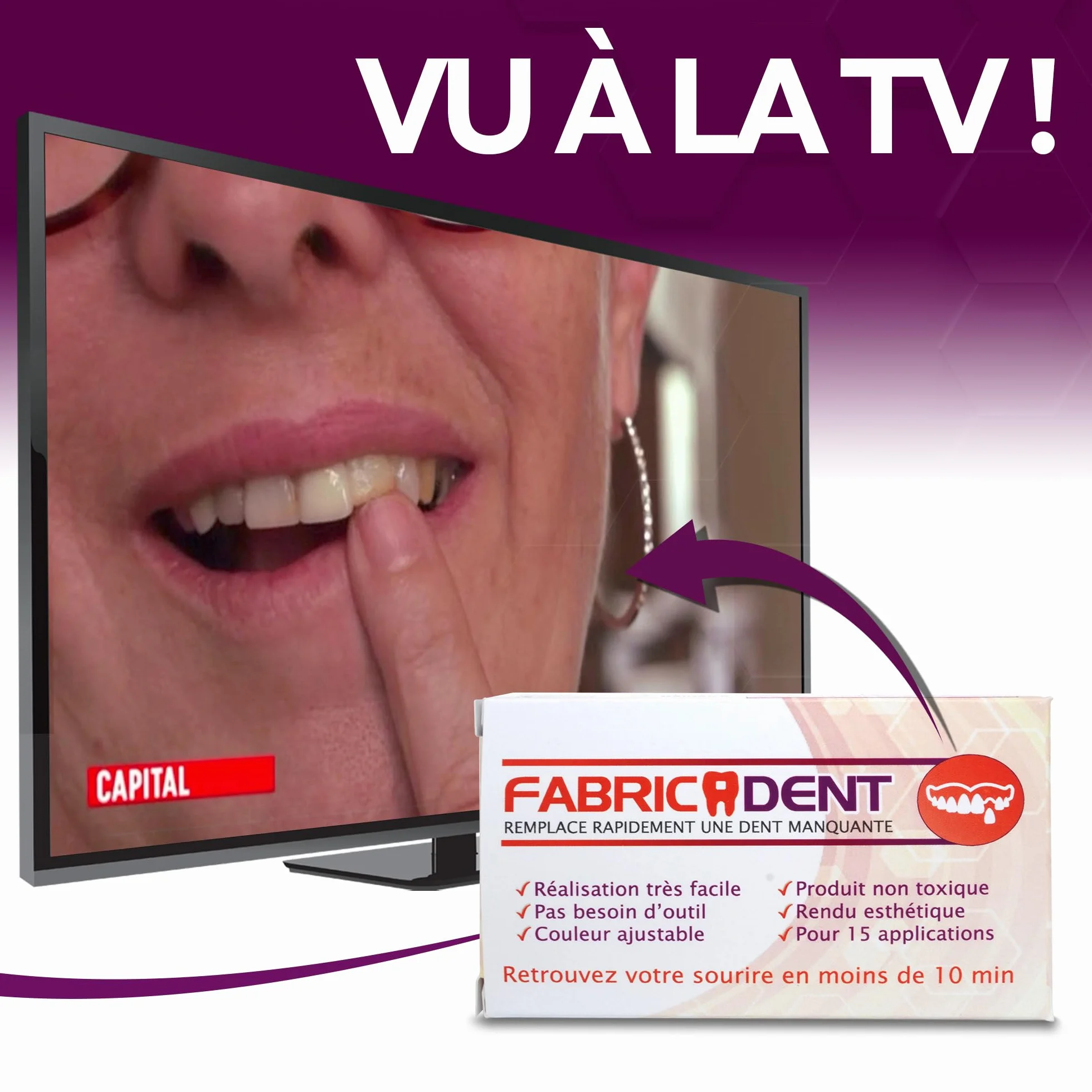 Pasta dentaire WYMIANA brakującego zęba jak w telewizji M6
