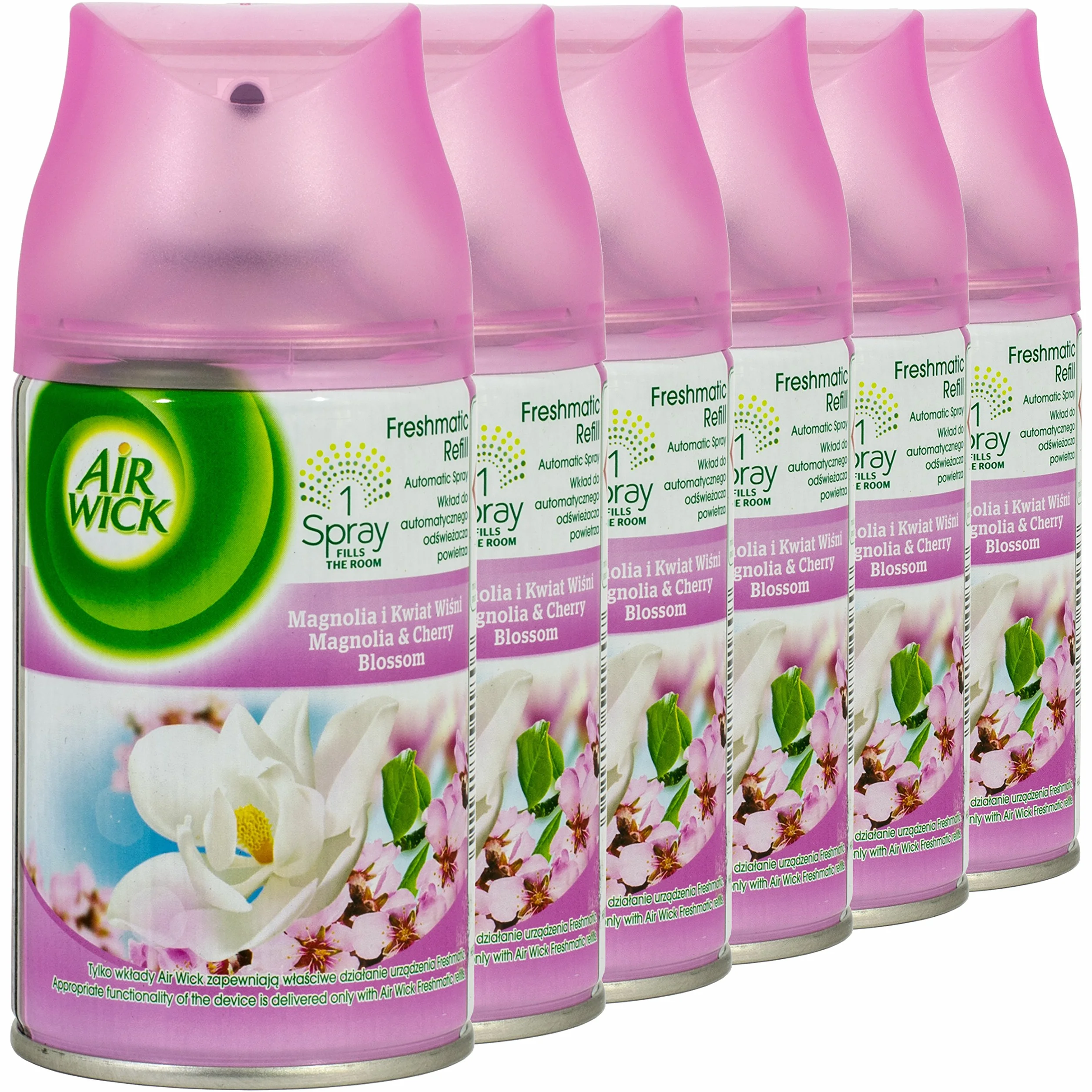 Air Wick Freshmatic Max Odświeżacz powietrza, magnolia i kwiat wiśni