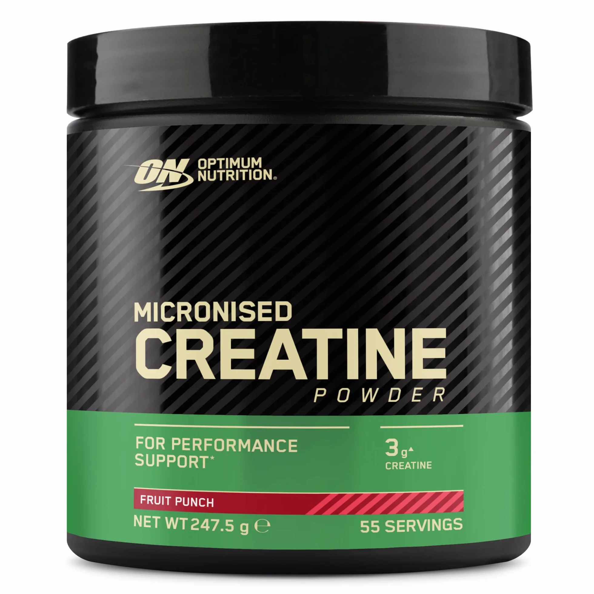 Optimum Nutrition Mikronizowana Kreatyna w Proszku, Poncz Owocowy, 247.5g, 55 Porcji