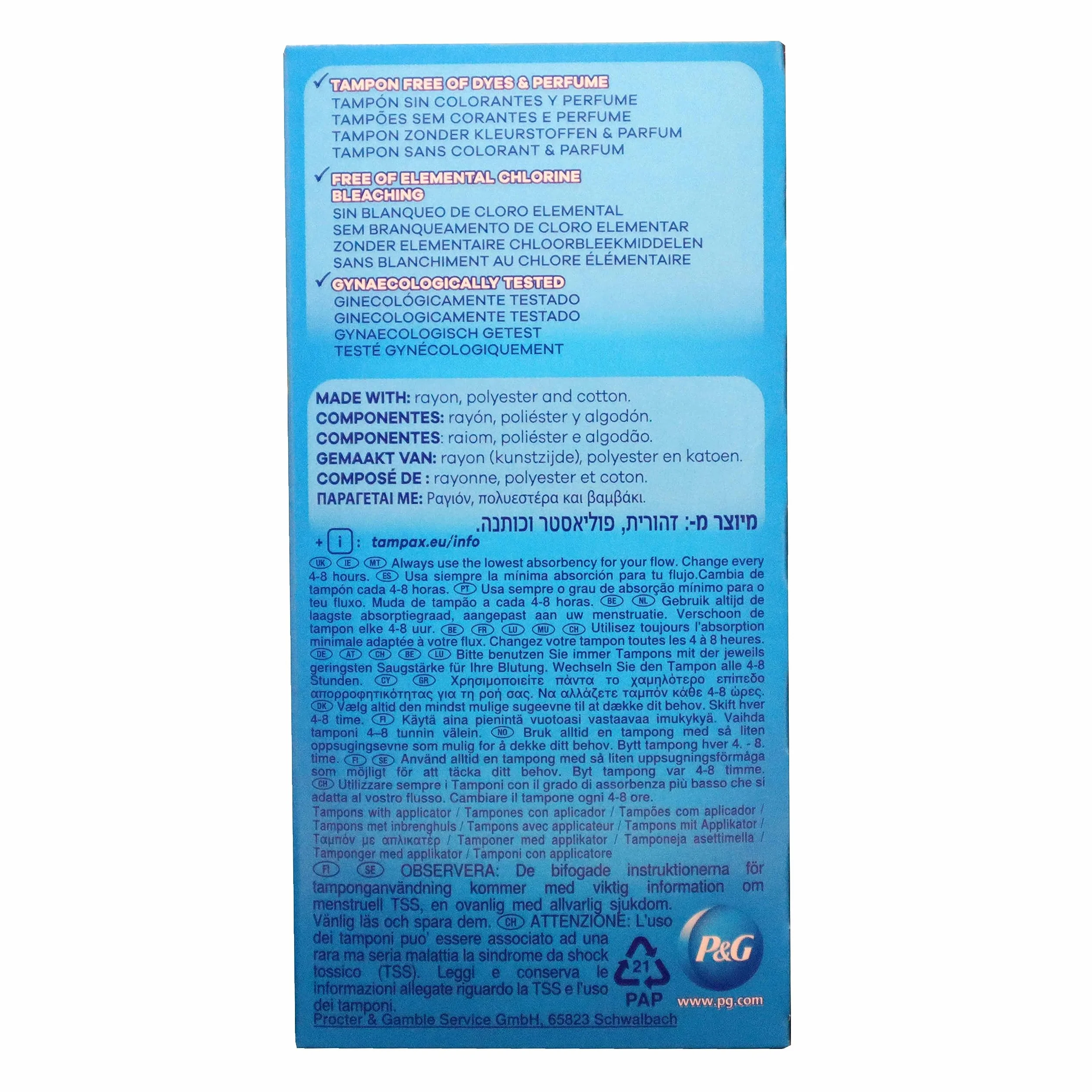 Tampax Pearl Regular tampony z aplikatorem, 24 sztuki