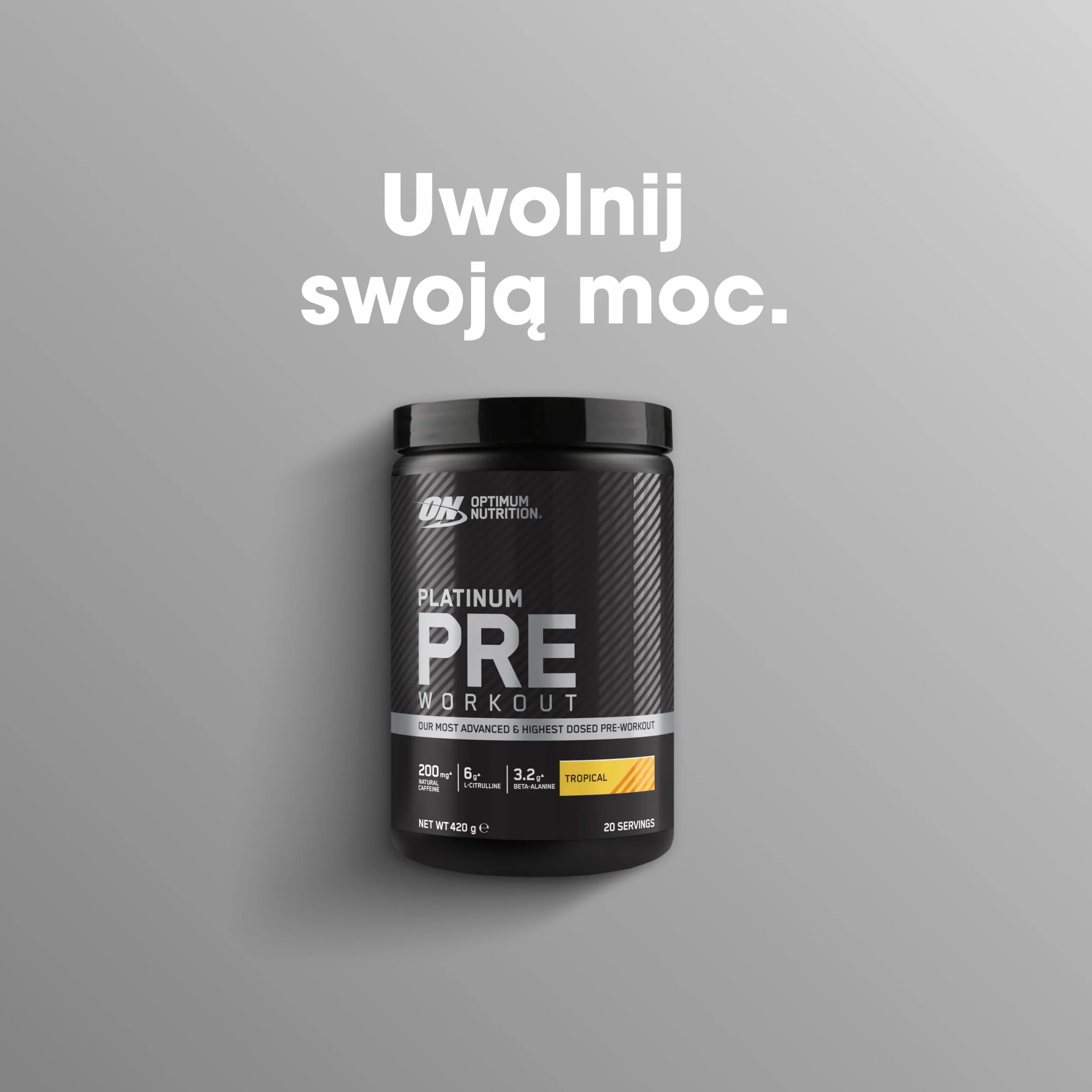 Optimum Nutrition Gold Standard przedtreningowa odżywka energetyczna Tropical 420 g 20 porcji