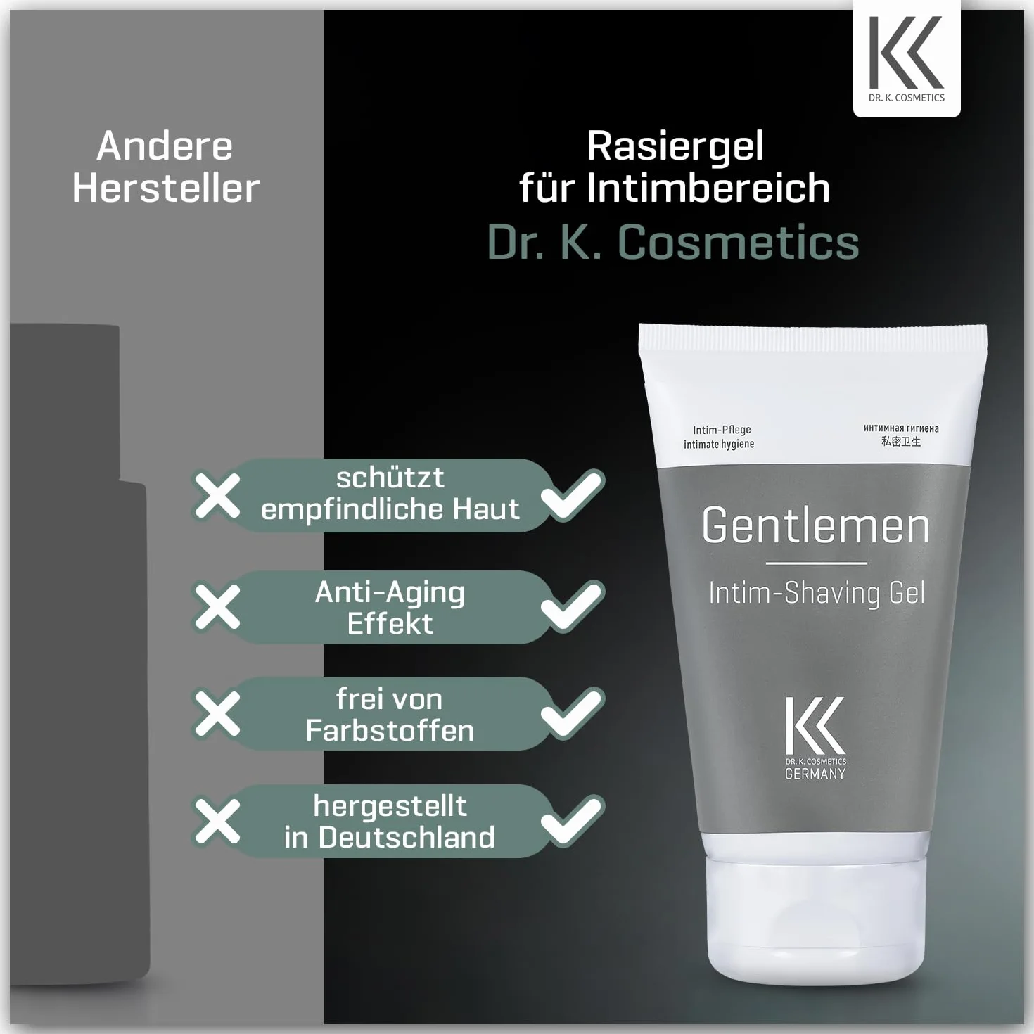 GENTLEMEN Intim-Shaving Gel pierwszy żel do golenia okolic intymnych opracowany przez urologa