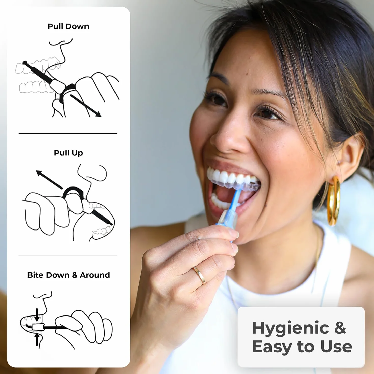 PUL Narzędzie do usuwania wyrównywaczy 2 w 1 i Chewies do wyrównywaczy Invisalign, uchwytów i tacek, opatentowane narzędzie do usuwania Invisalign do łatwego demontażu i bezpiecznego dopasowania, 1